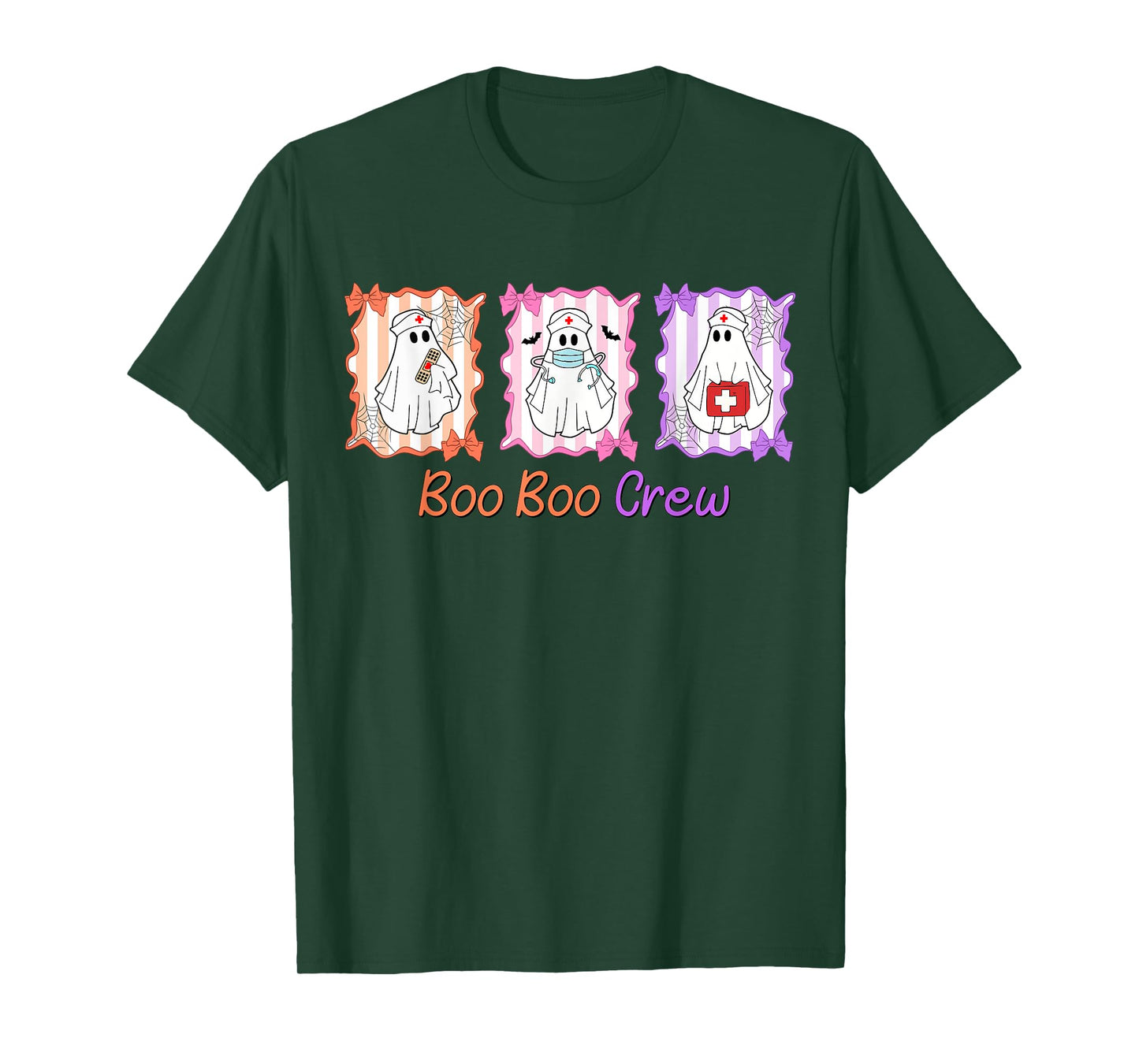 Groovy Boo Boo Crew Nurse Funny Ghost Women Halloween Women T-Shirt