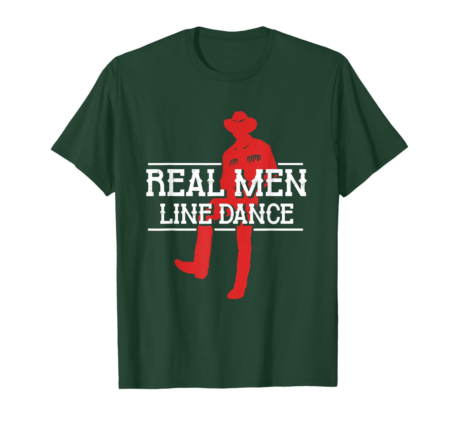 Real Men Line Dance | Western Country Dancing | Linedancer T-Shirt