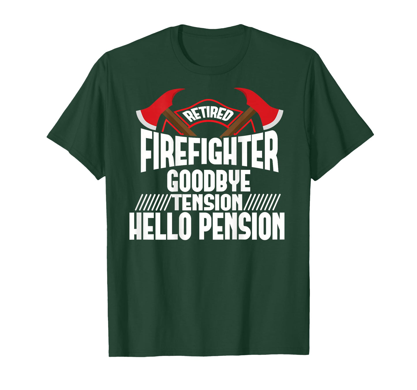 Retired Firefighter Thin Red Line Retirement Party Gift T-Shirt