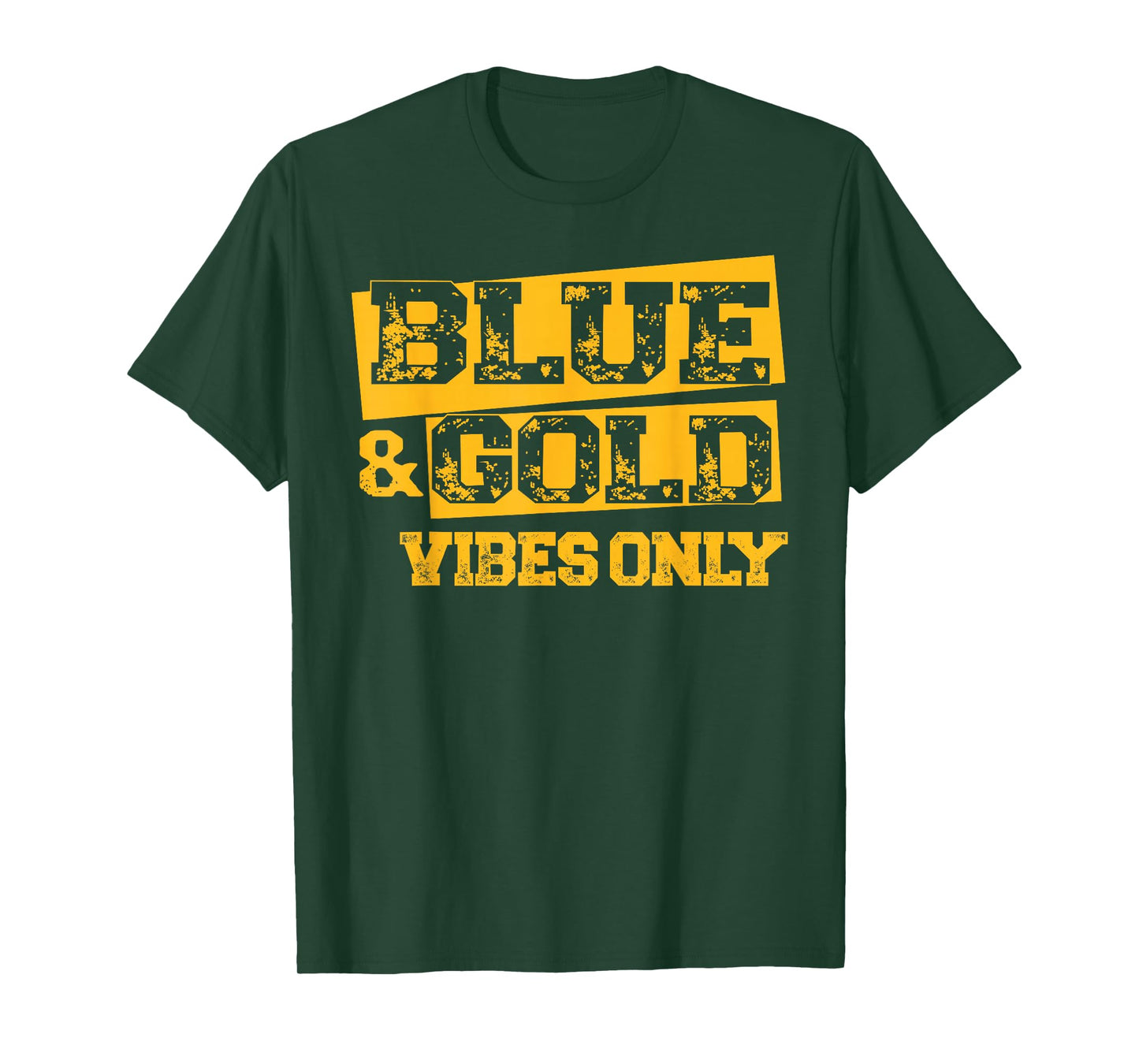 Blue and Gold Game Day Shirt High School Football Group T-Shirt