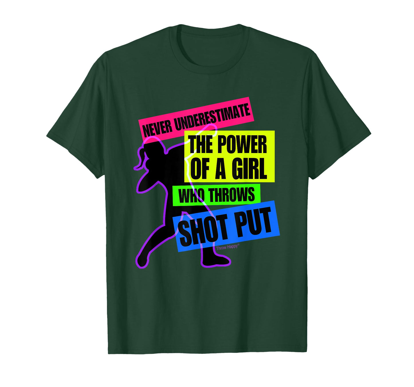 Track and Field Girl Power Shot Put Thrower T-Shirt T-Shirt