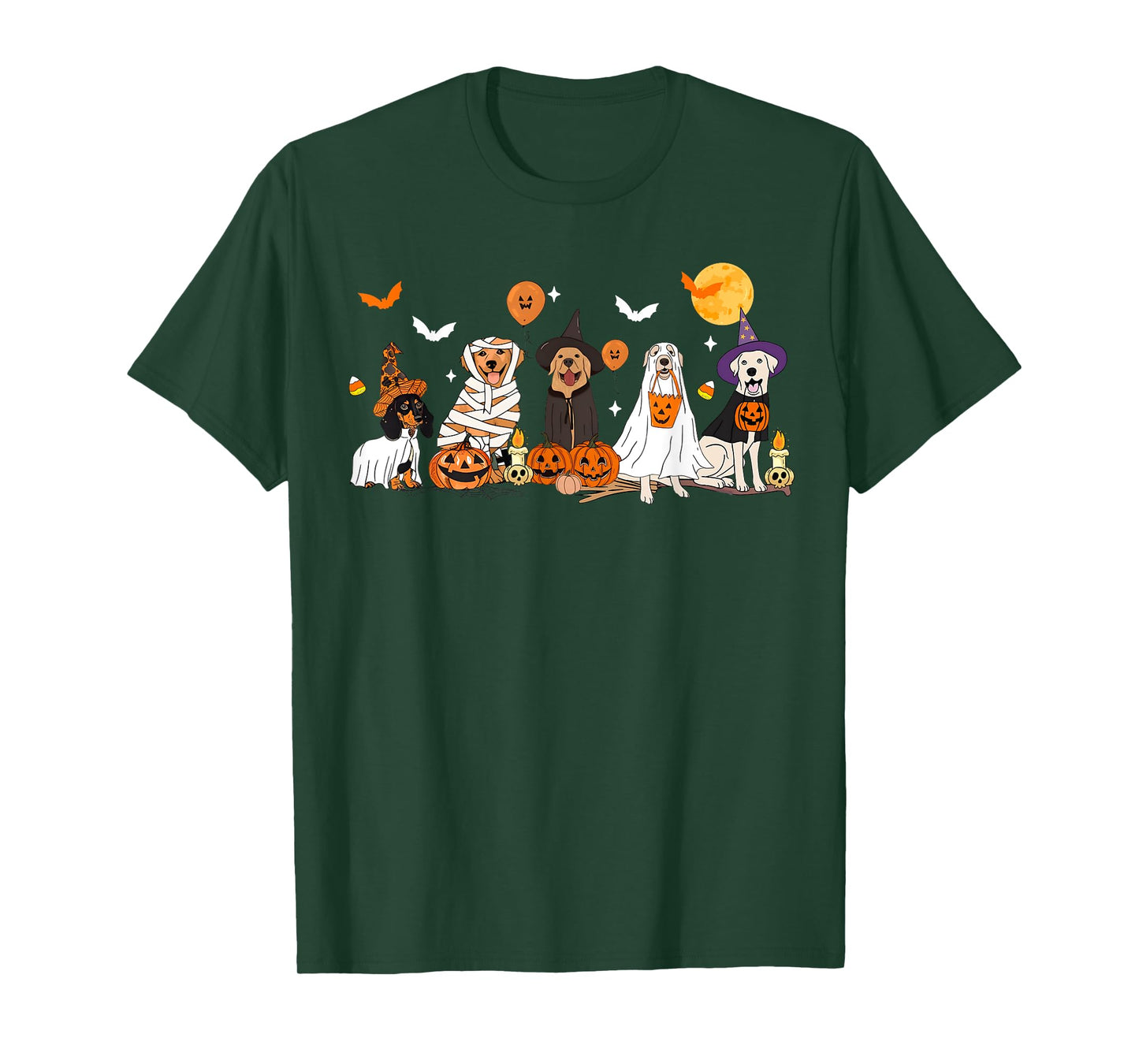 Dog Ghost Witch Mummy Halloween Costume Men Women Boy Girl T-Shirt
