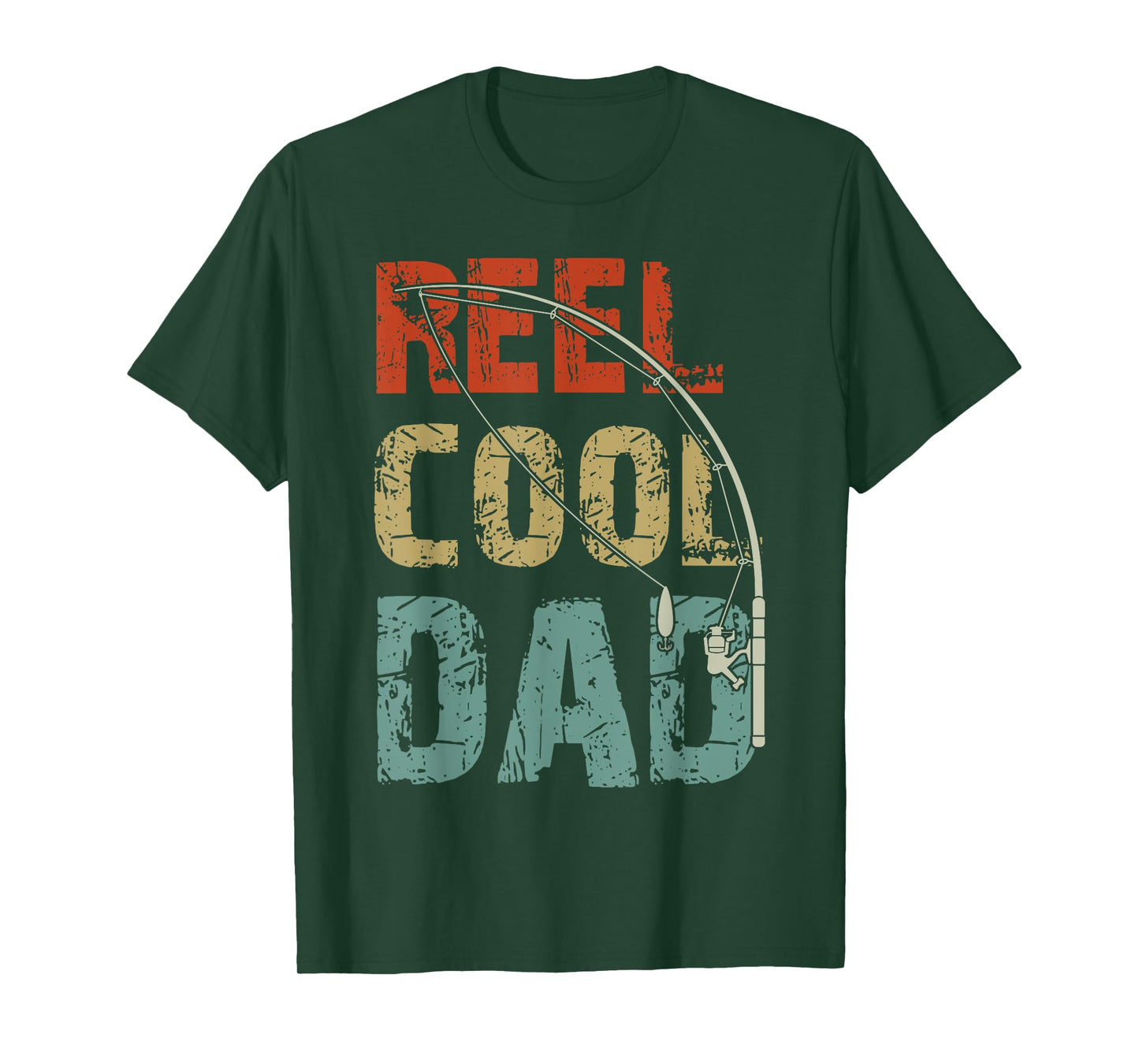 Reel Cool Dad Funny Fishing Father's Day Fisherman Daddy T-Shirt
