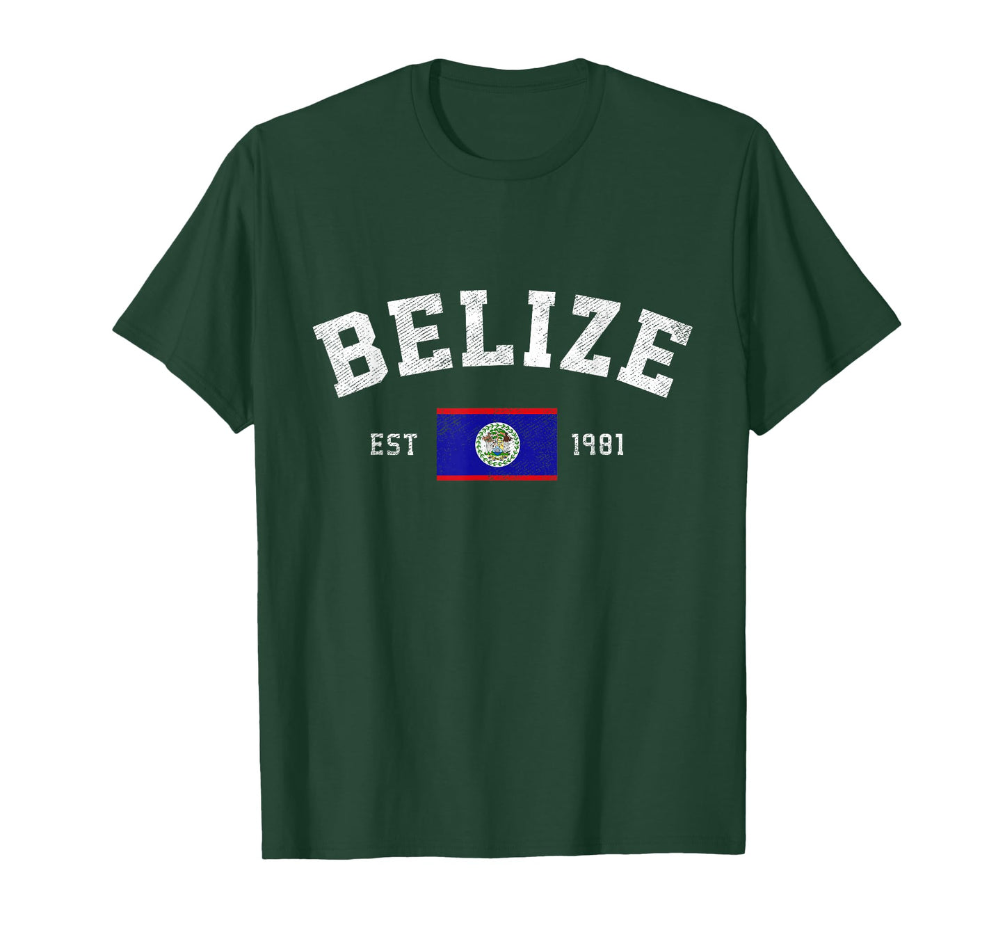 Belize Est. 1981 Belizean Flag Independence Day T-Shirt