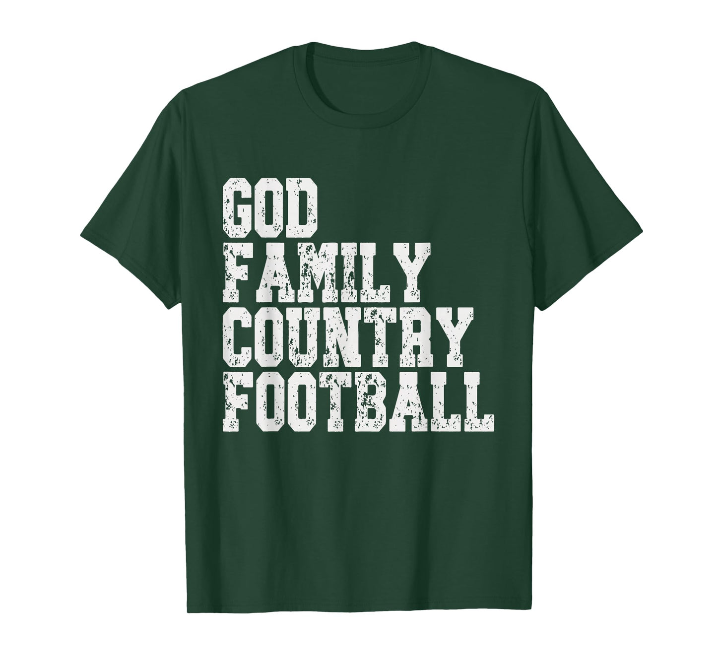Vintage God Family Country Football for Men, Women, & Kids T-Shirt