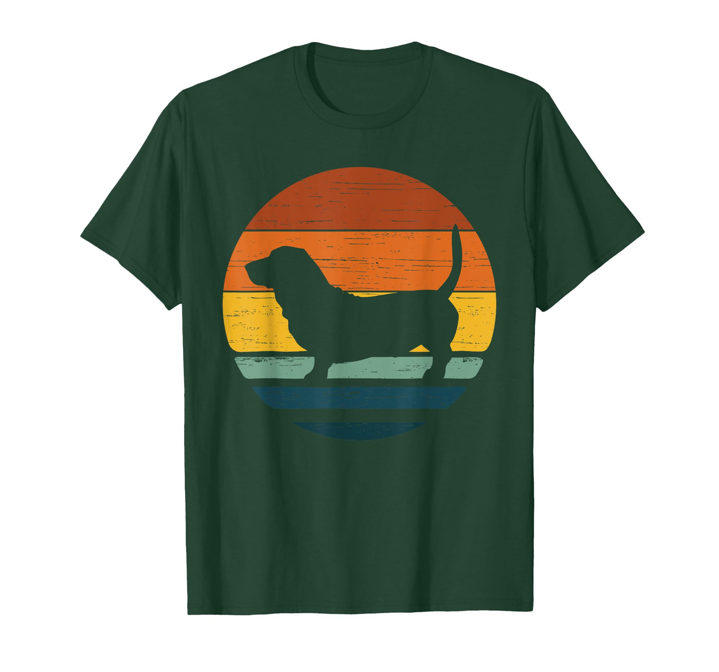 Bassador Vintage Retro Mom Dad Dog T-Shirt for Men Women Girls Kids