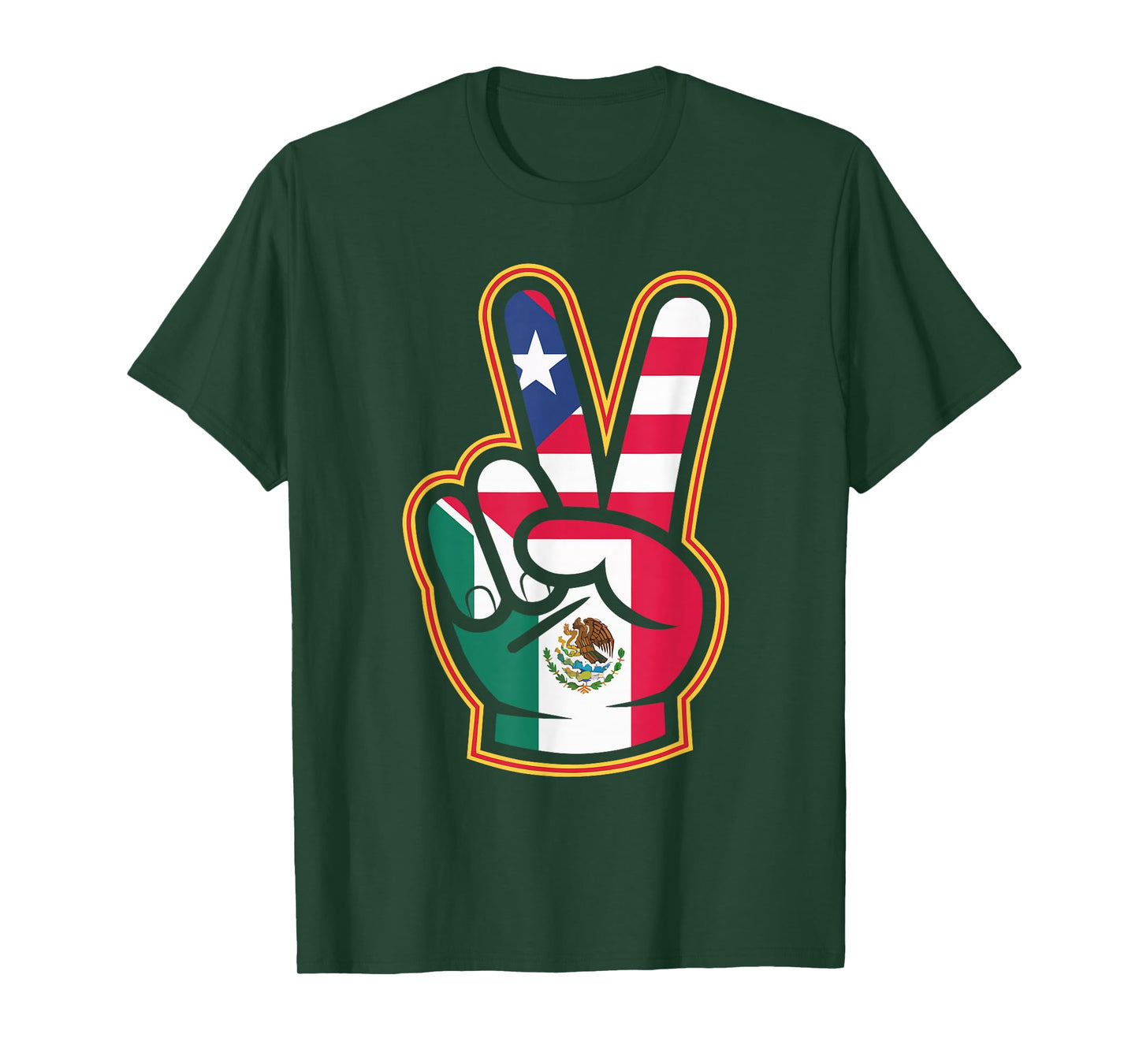 Half Mexican Half Puerto Rican Puerto Rico Flag Mexico T-Shirt