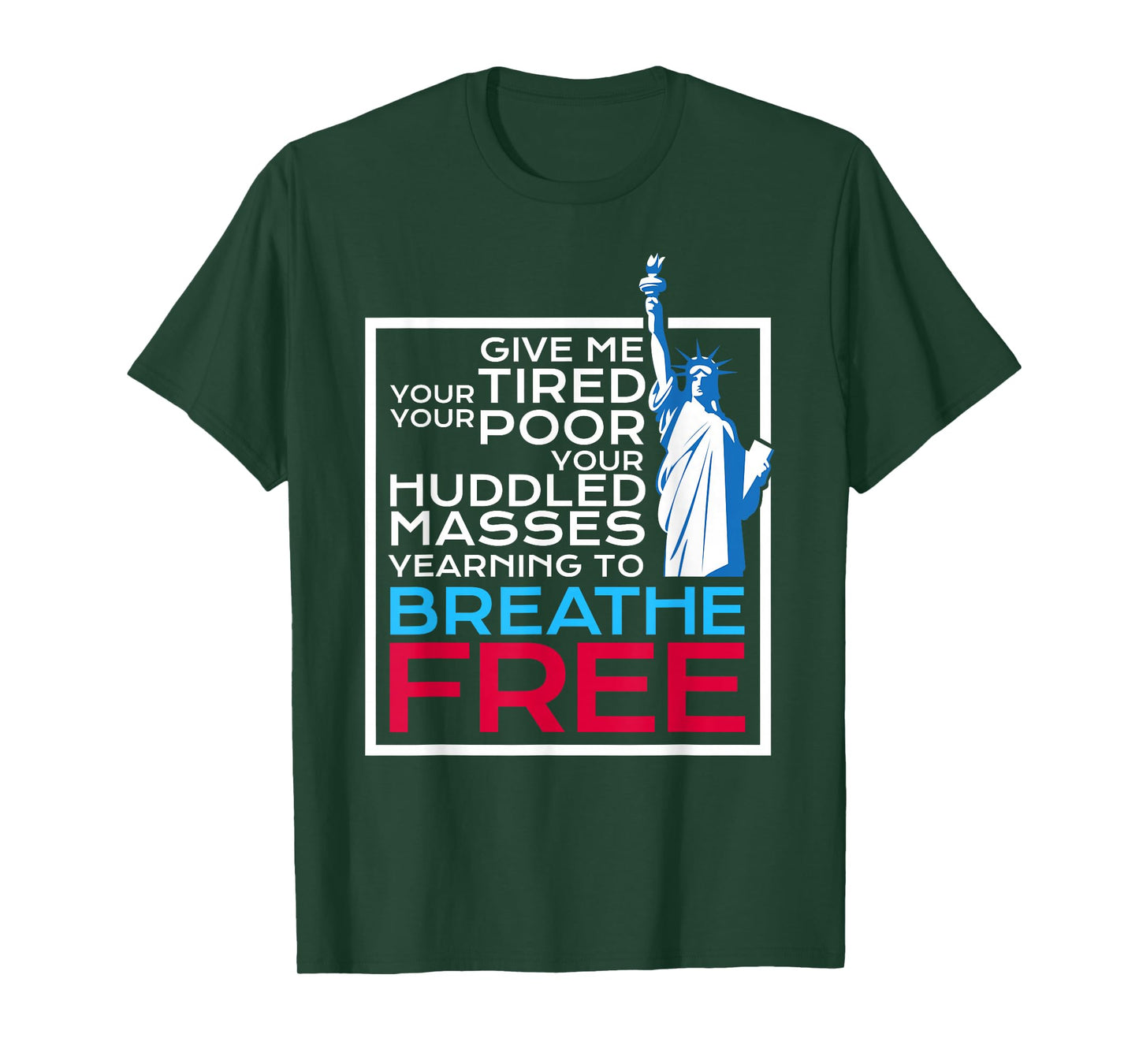 Anti-ICE Patriotic DACA Immigrant Statue of Liberty Tshirt T-Shirt