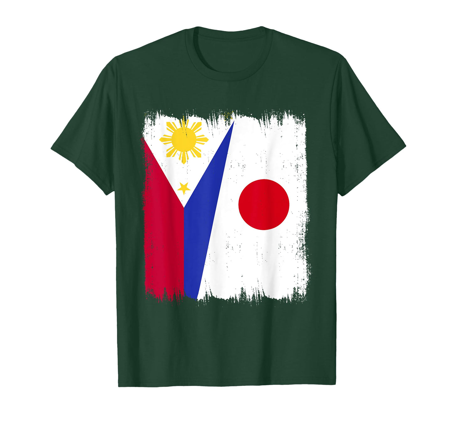 Philippines Japan Half Flag Wear Filipino Japanese Roots T-Shirt