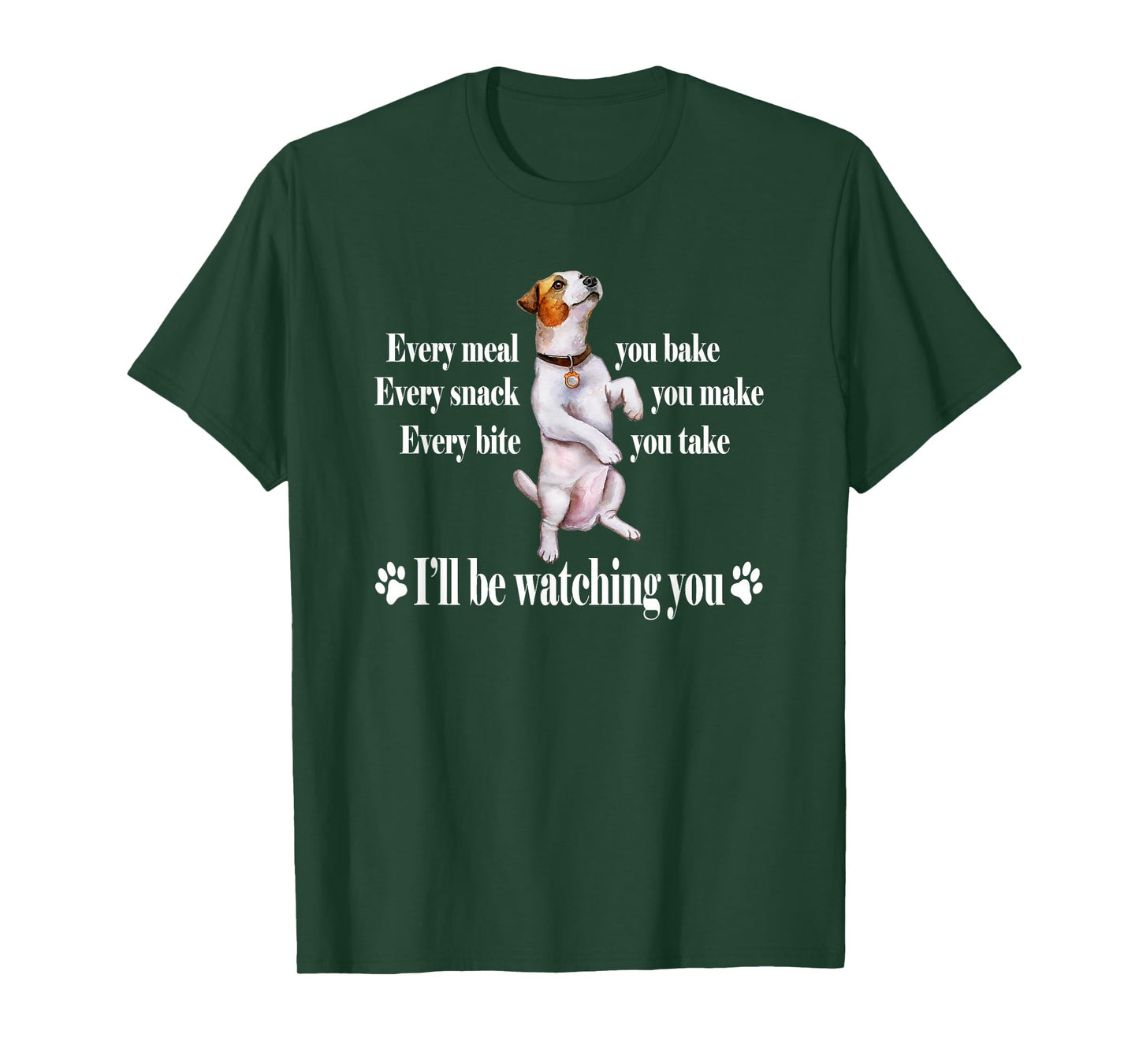 Mens Womens JRT Dog Lover Watching Snack Jack Russell T-Shirt
