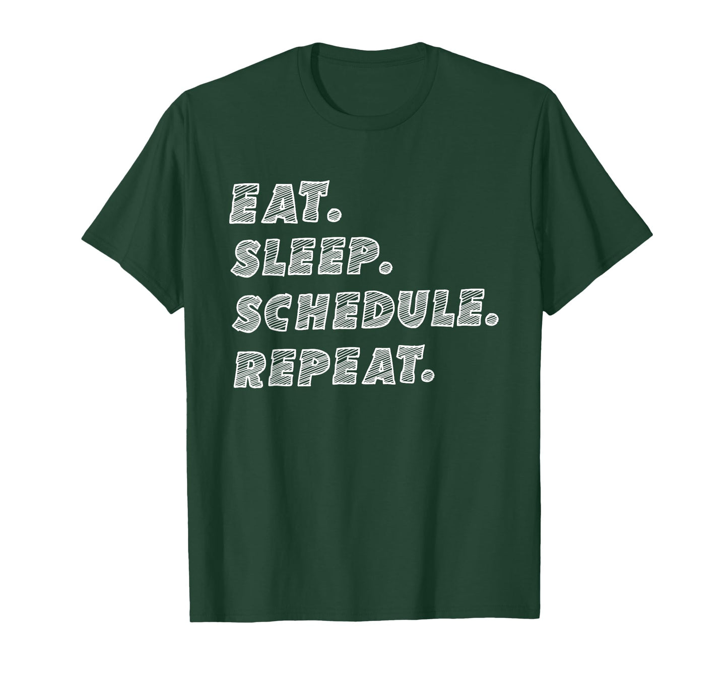 Eat Sleep Schedule Repeat Funny Social Media Manager T-Shirt