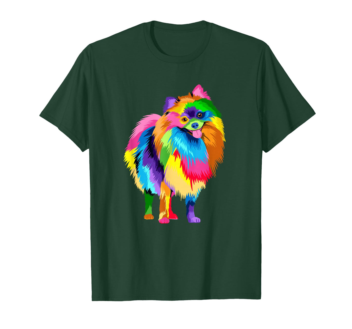 Colorful Pomeranian Artwork - Dog Lover Animal Breeder T-Shirt