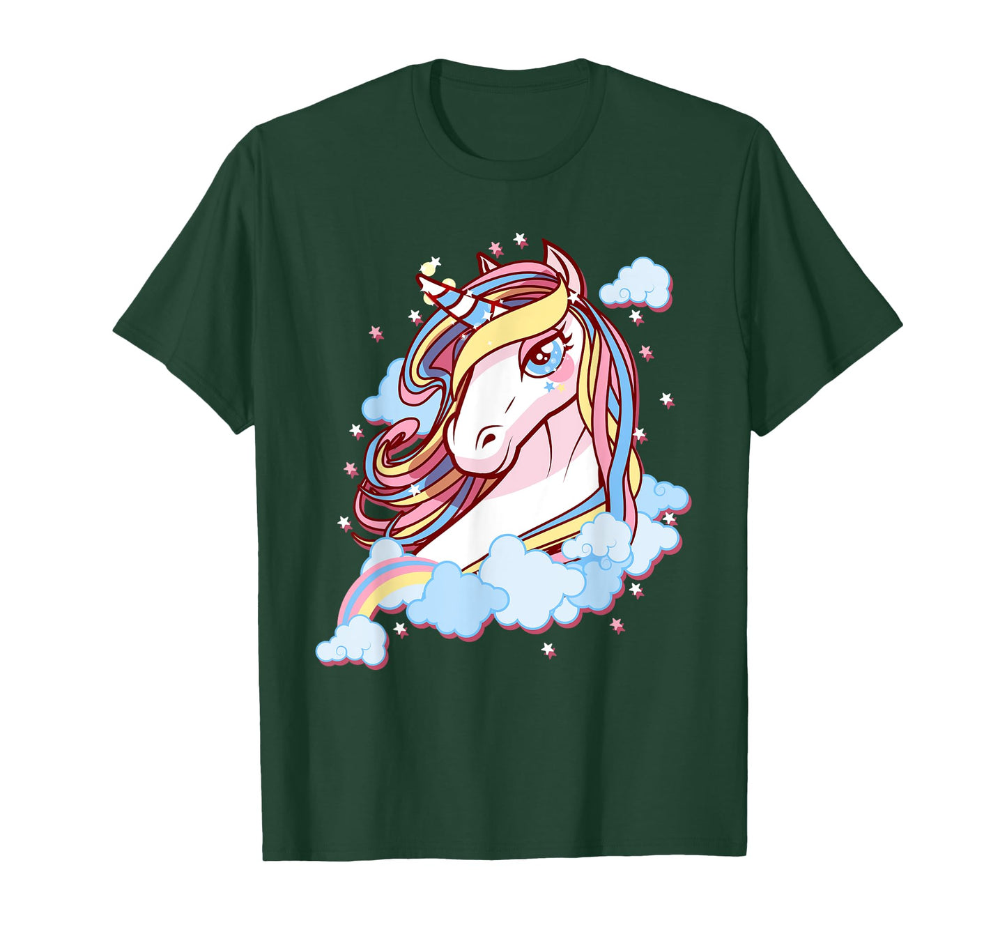 Unicorn Fairy Tale Fantasy Princess Anime Cartoon Manga T-Shirt