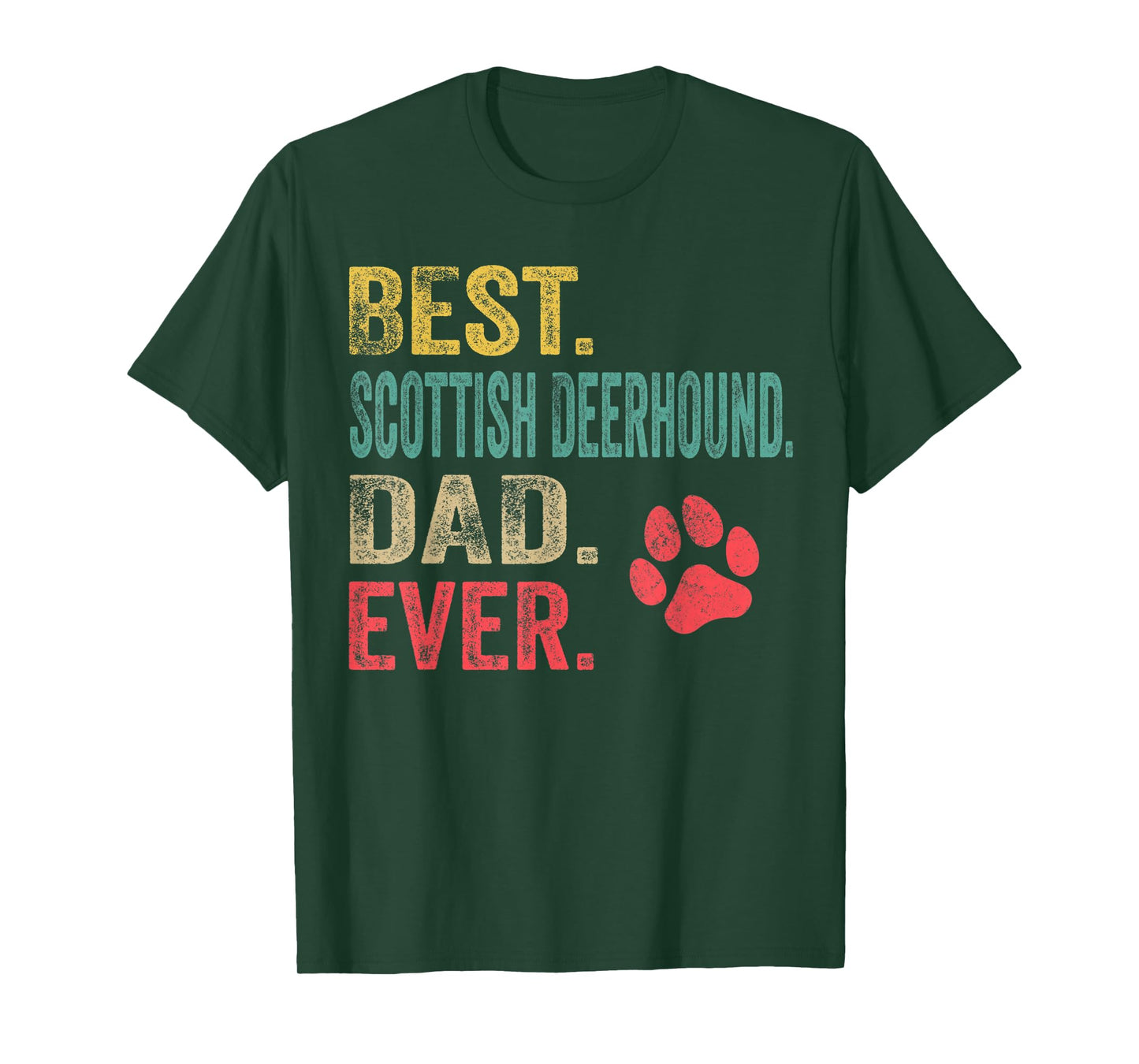 Best Scottish Deerhound Dad ever Vintage Father Dog Lover T-Shirt for Men