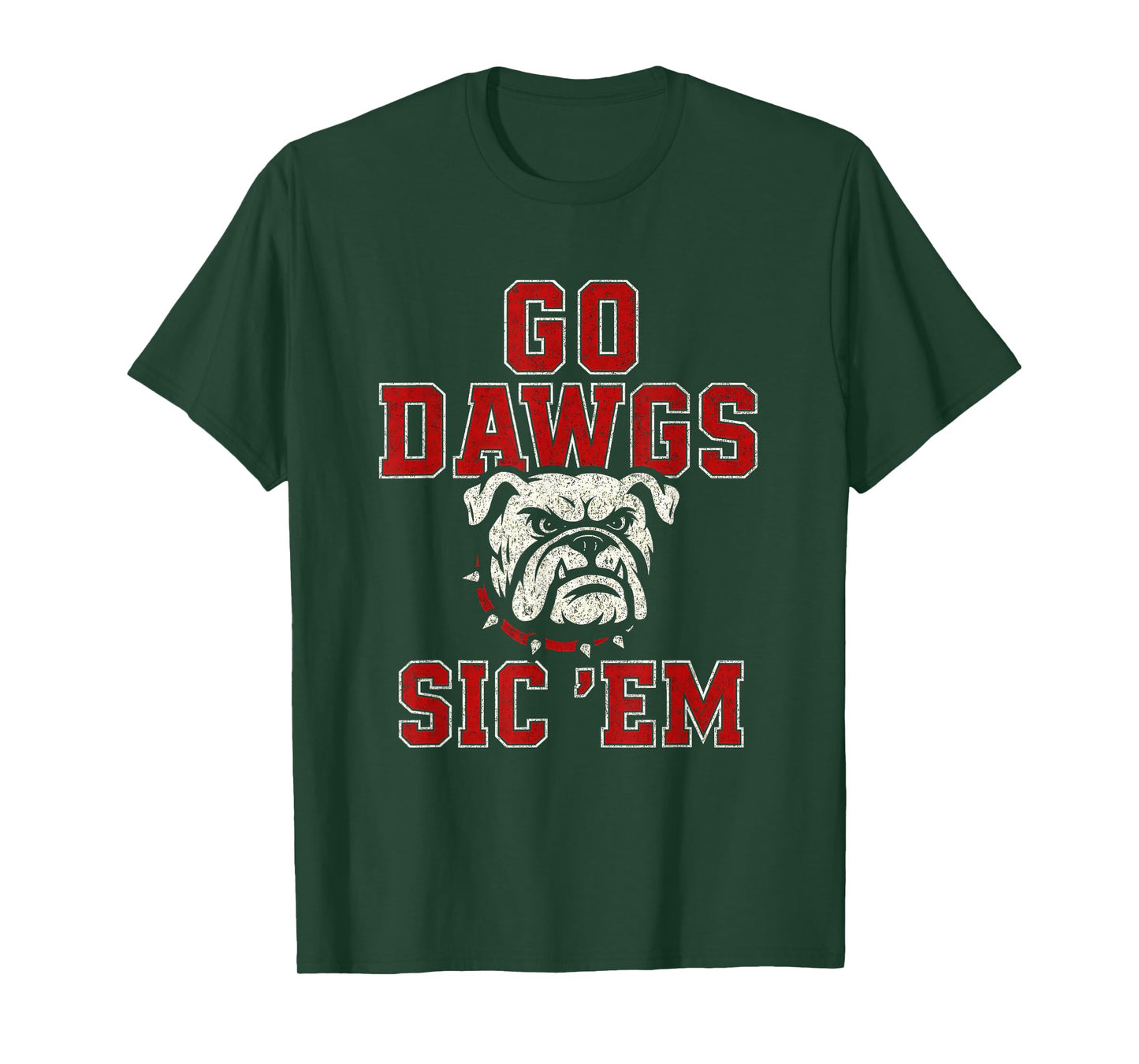 Go Dawgs Sic Em Bulldog School Spirit for Men Women Kids T-Shirt