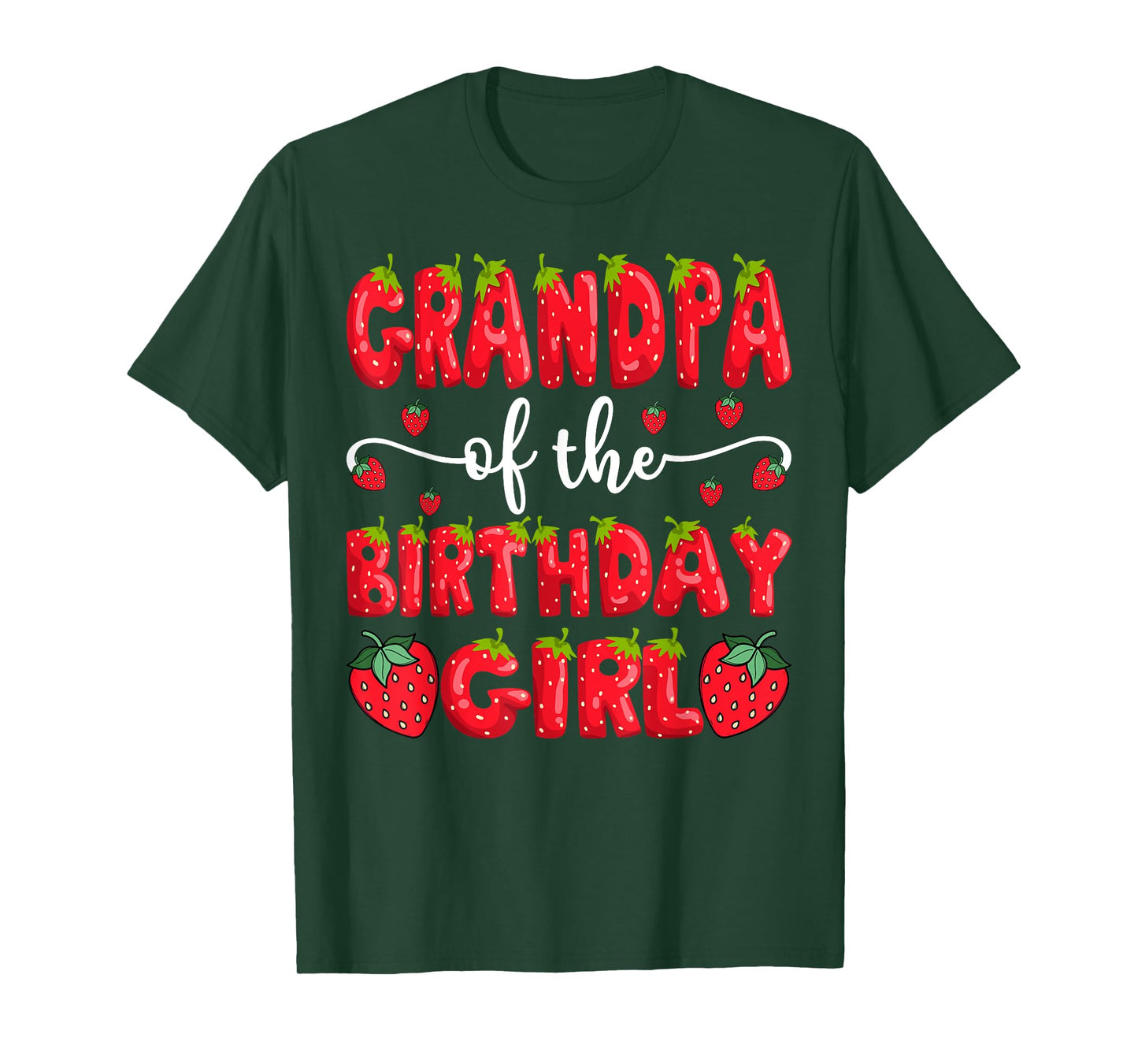Grandpa Of The Birthday Girl Strawberry Family Matching T-Shirt