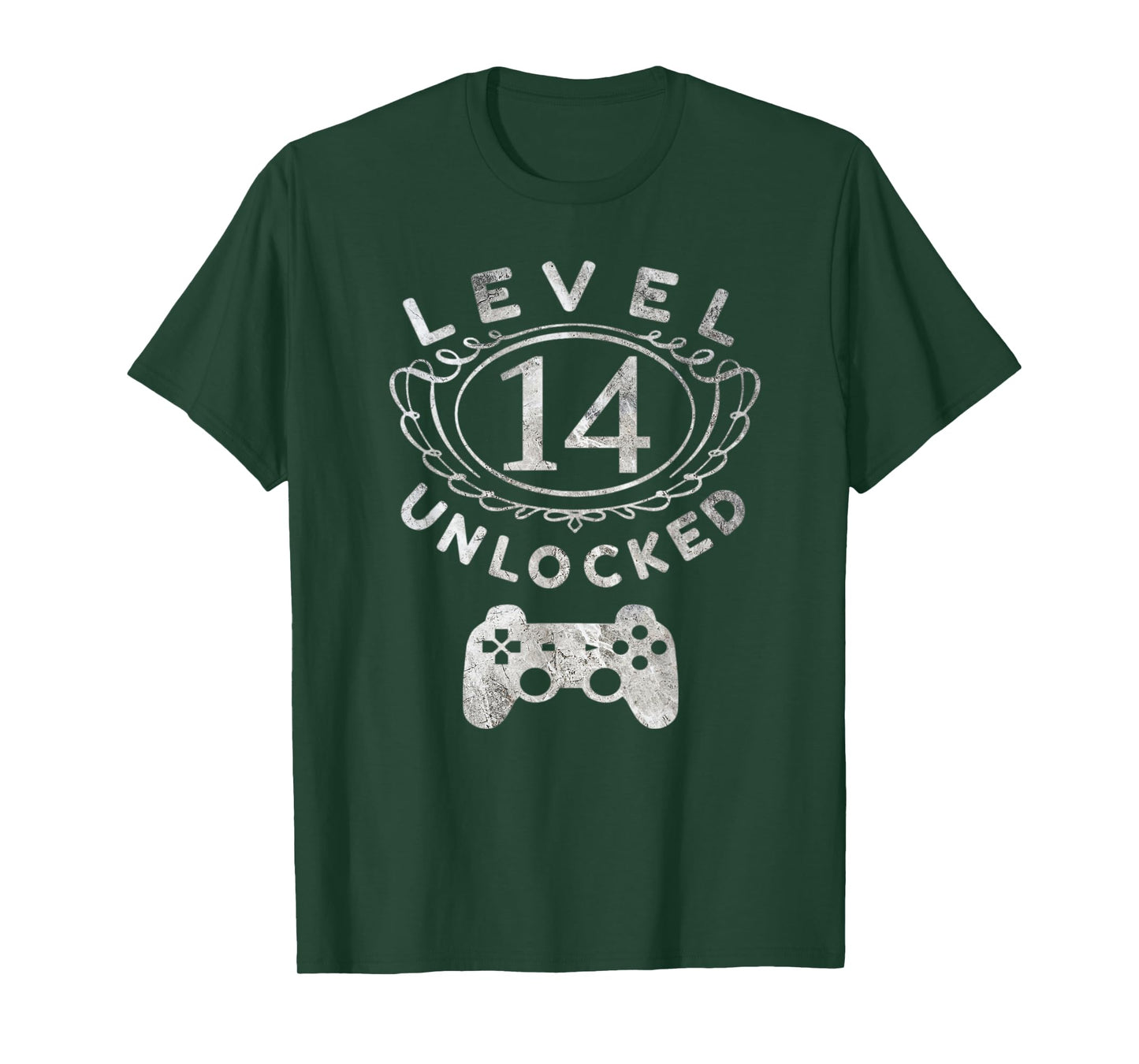 Level 14 Unlocked T-Shirt - 14th Birthday Gamer Gift Tee