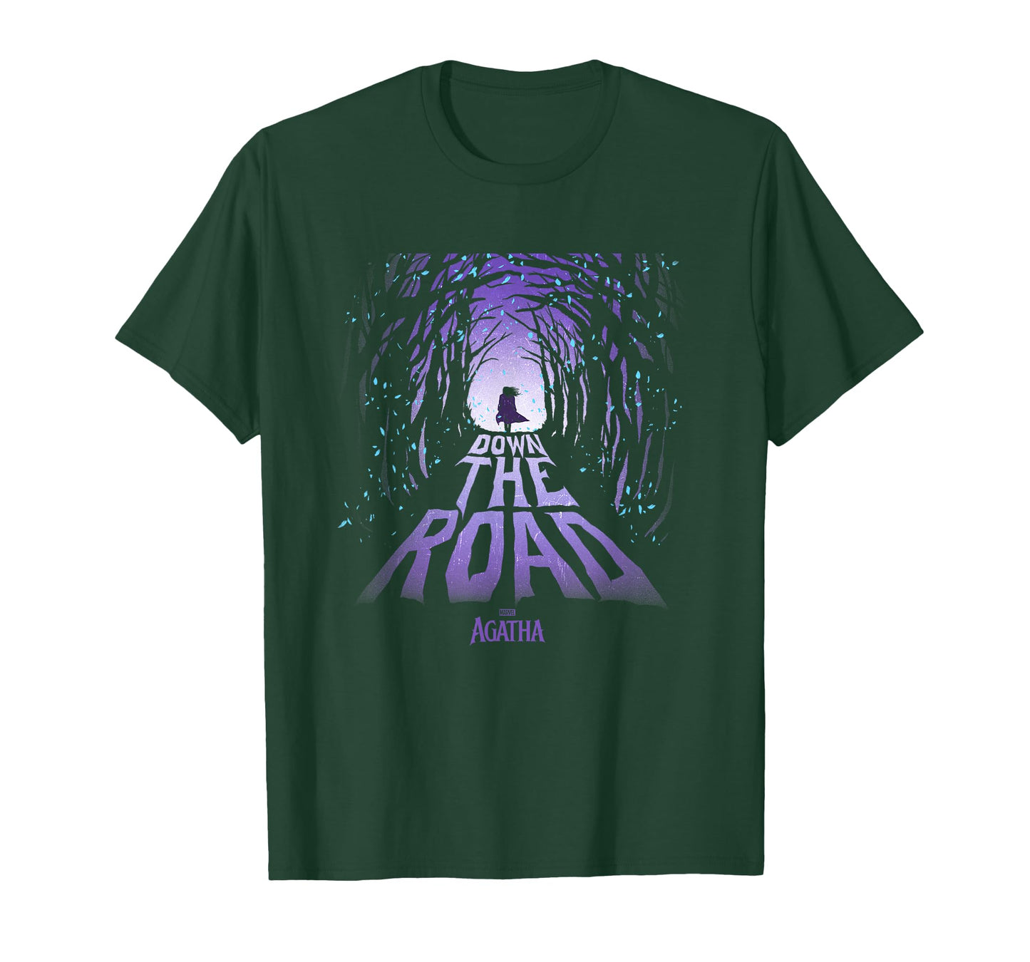 Marvel Agatha All Along Down The Road Witches Purple Logo T-Shirt