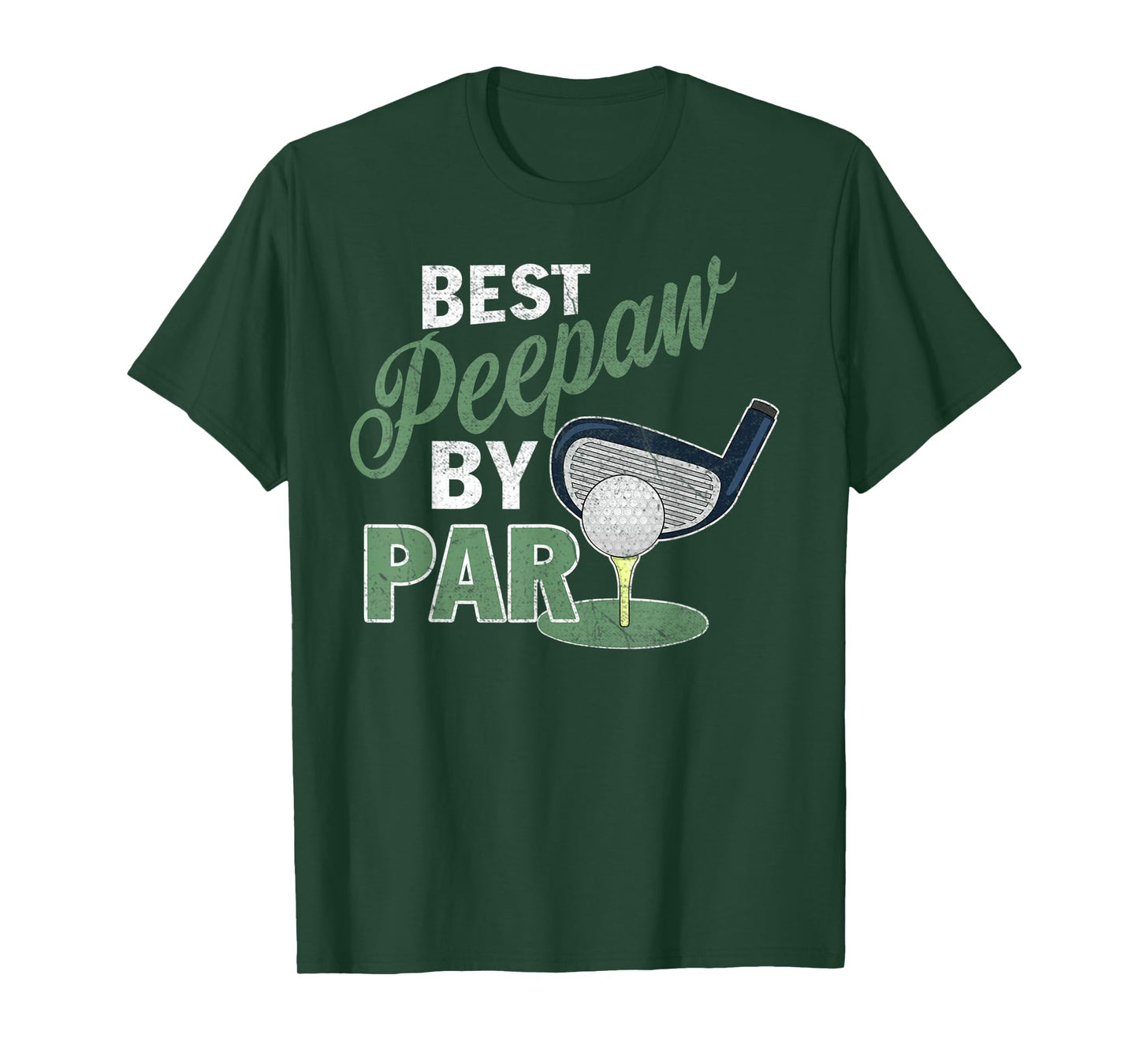 Mens Best Peepaw By Par T-Shirt Father's Day Golf Sports T-Shirt