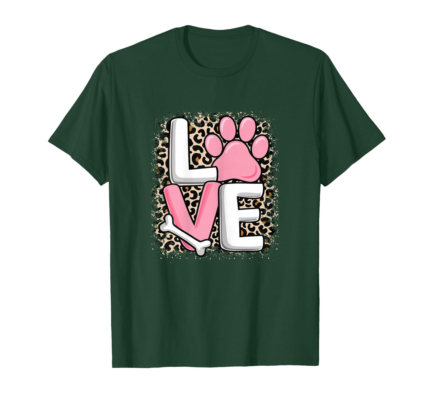 Cute Love Dog Paw Dog Puppy Lover Women Girls Kids T-Shirt