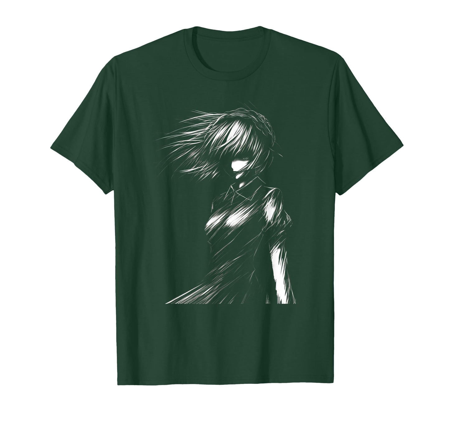 Anime and Sketching Manga Girl with a Cat Anime Lover T-Shirt