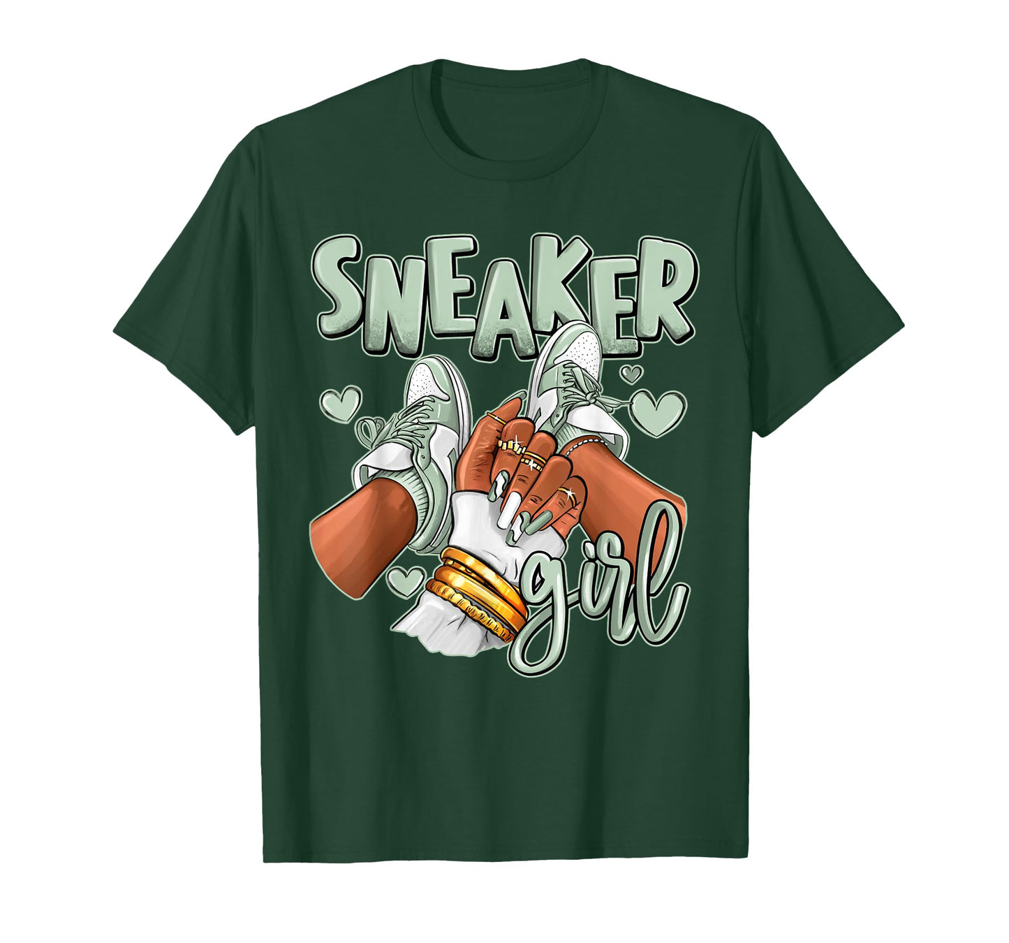 Girl Afro Seafoam Abundance 4s Matching Tee For Men Women T-Shirt