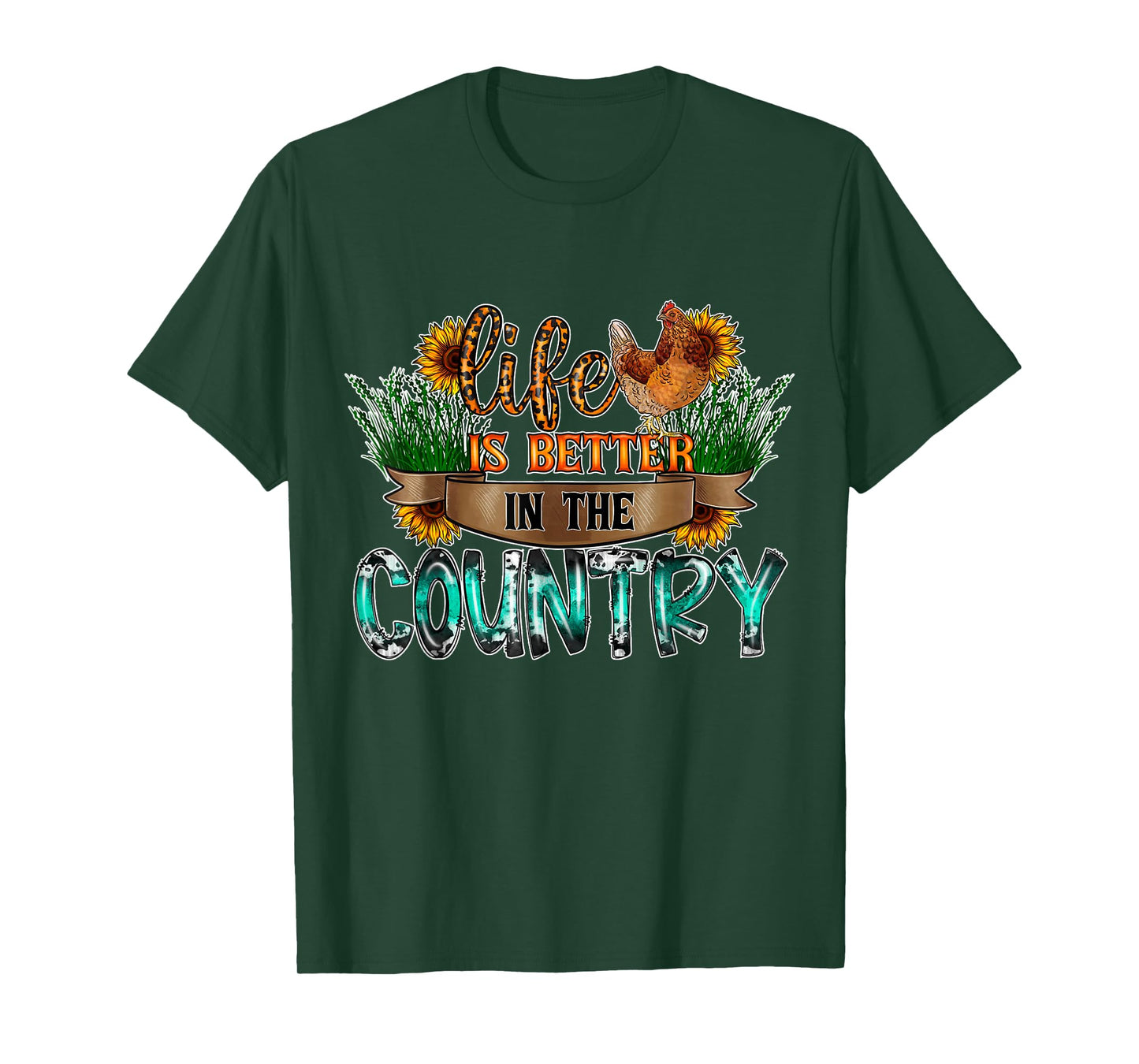 Life is Better in the Country Farm Girl T-Shirt