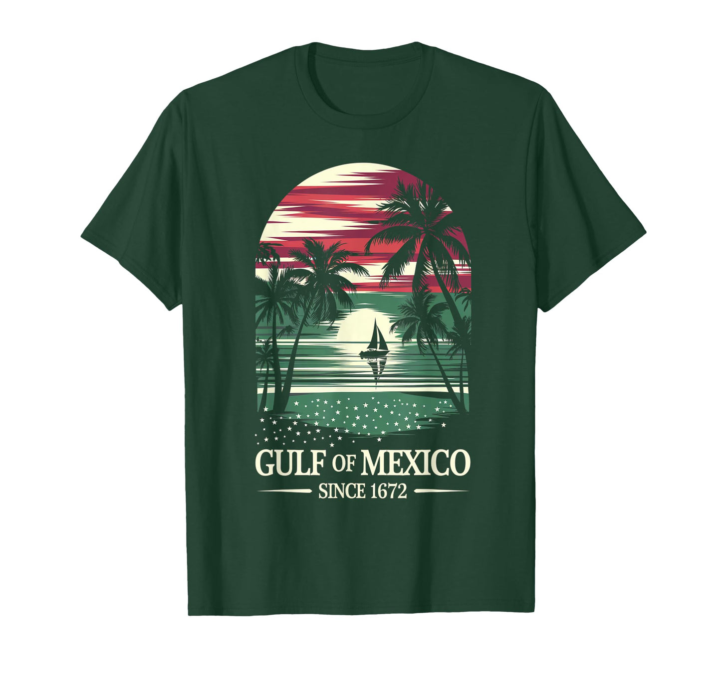 Gulf of Mexico Ocean Lover Beach Vacation Souvenir T-Shirt