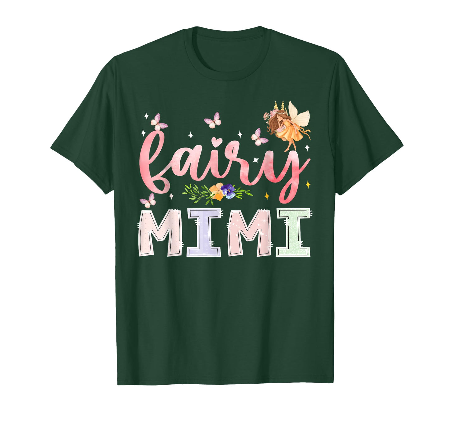 Fairy Mimi Magical Floral Birthday Girl Fairytale Family T-Shirt