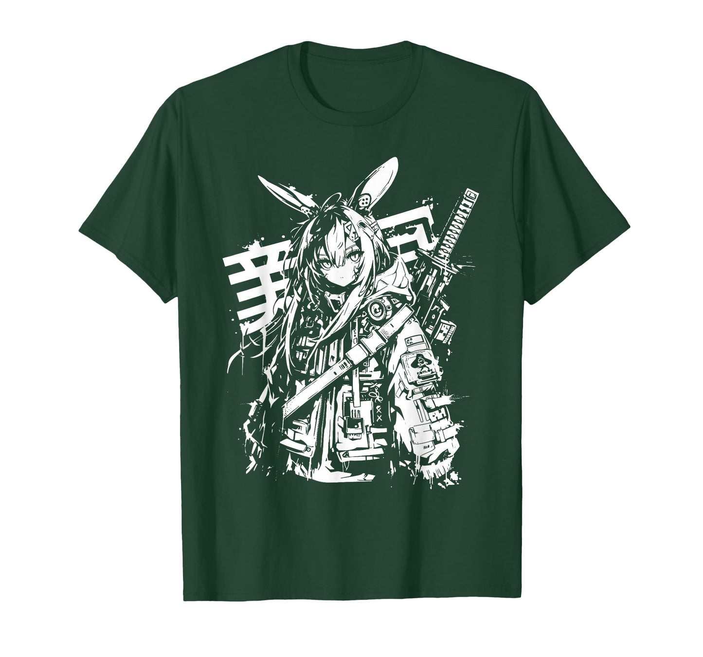 Anime Manga Cyberpunk Aesthetic Techwear Harajuku Bunny T-Shirt