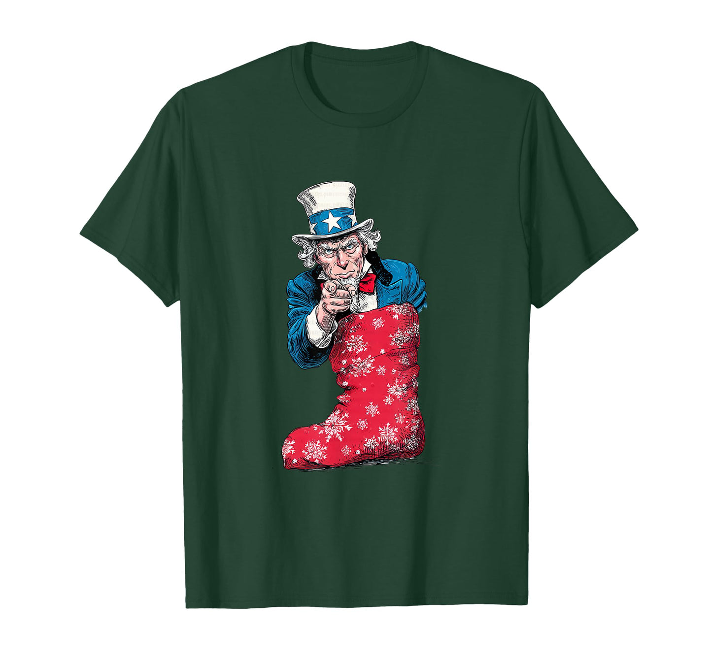 Awesome Festive Sock with Sam and US Colors for Christmas T-Shirt
