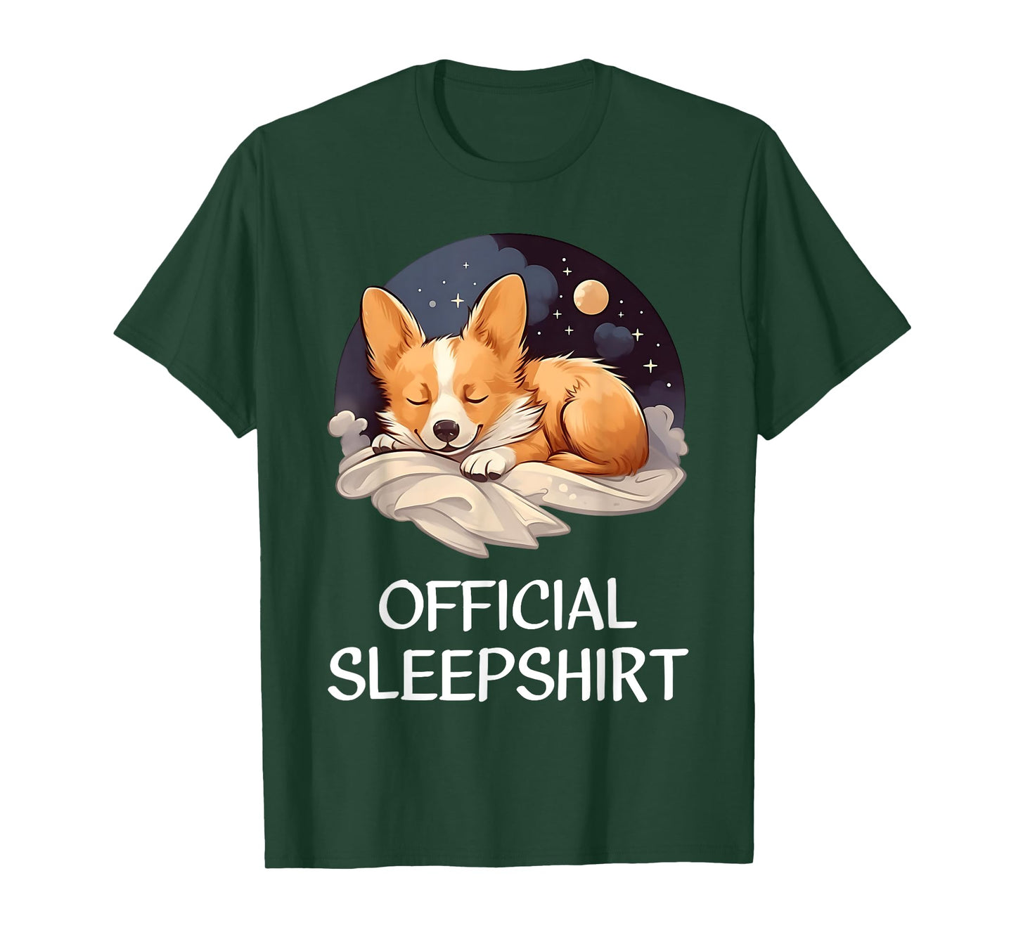 Official Sleep Shirt Corgi Nightshirt Pajama Sleepshirt T-Shirt