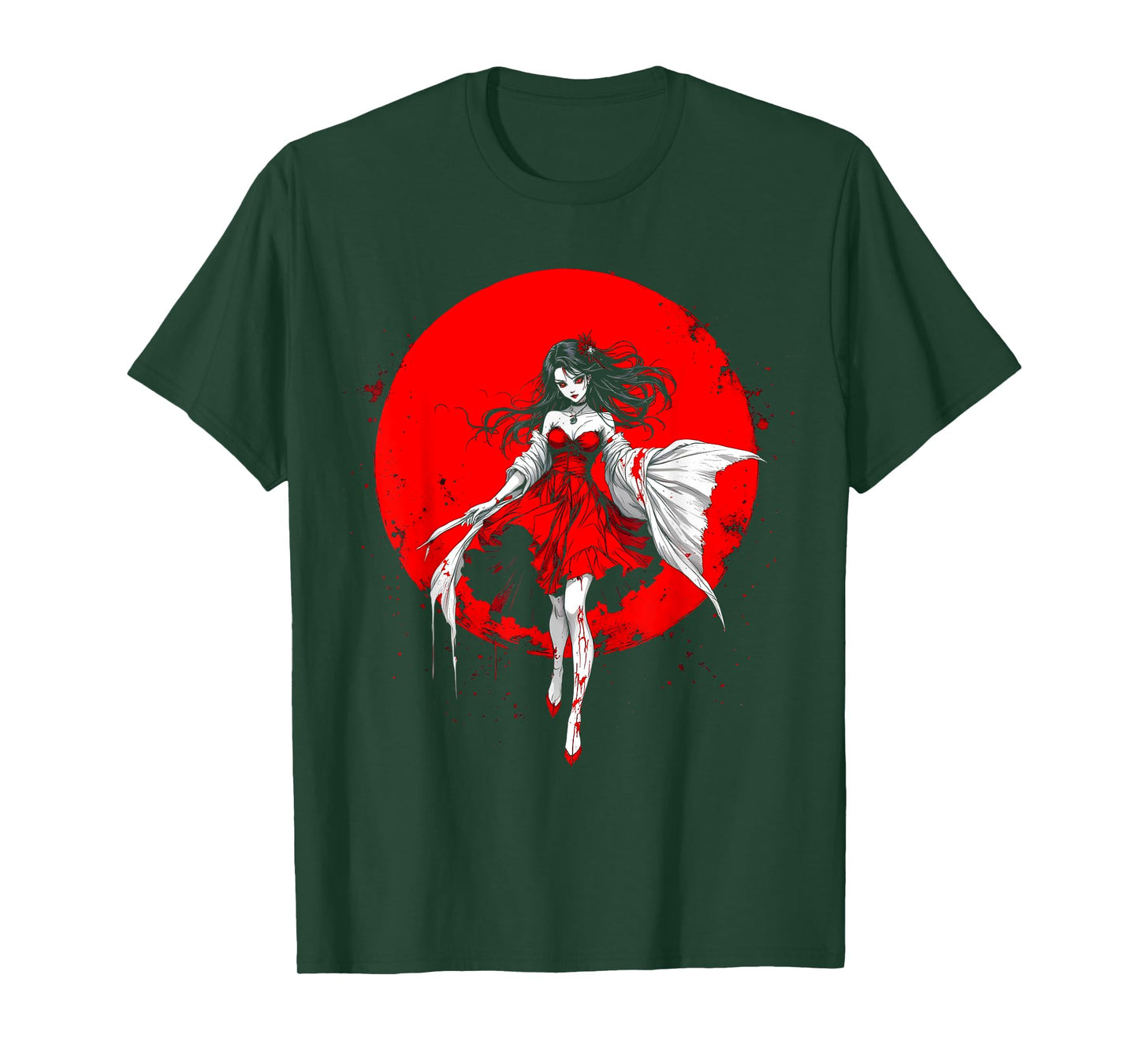 Horror Anime Manga Tee I Gothic Outfit I Japanese Chibi Girl T-Shirt