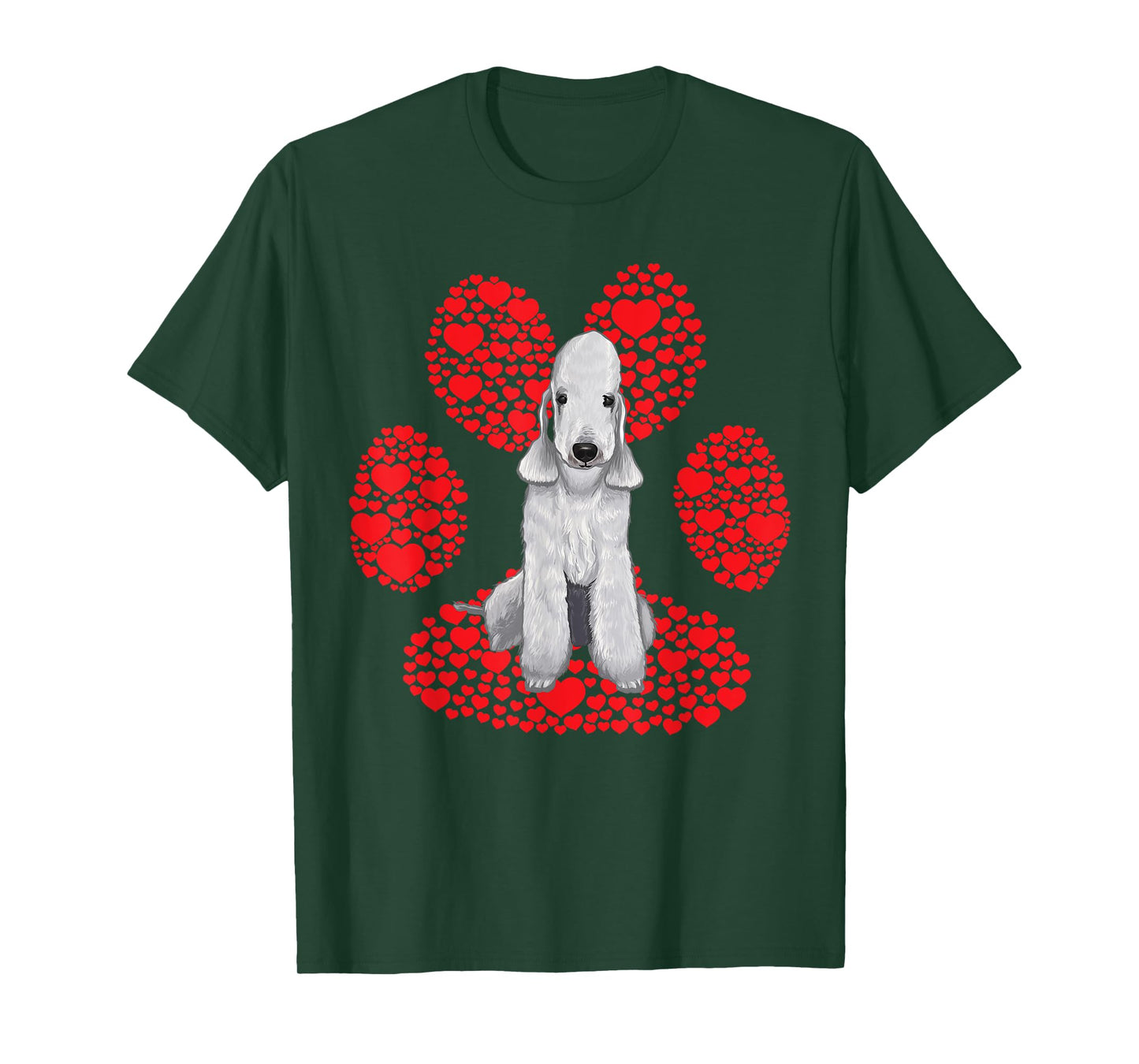 Bedlington Terrier Love Pata T-Shirt