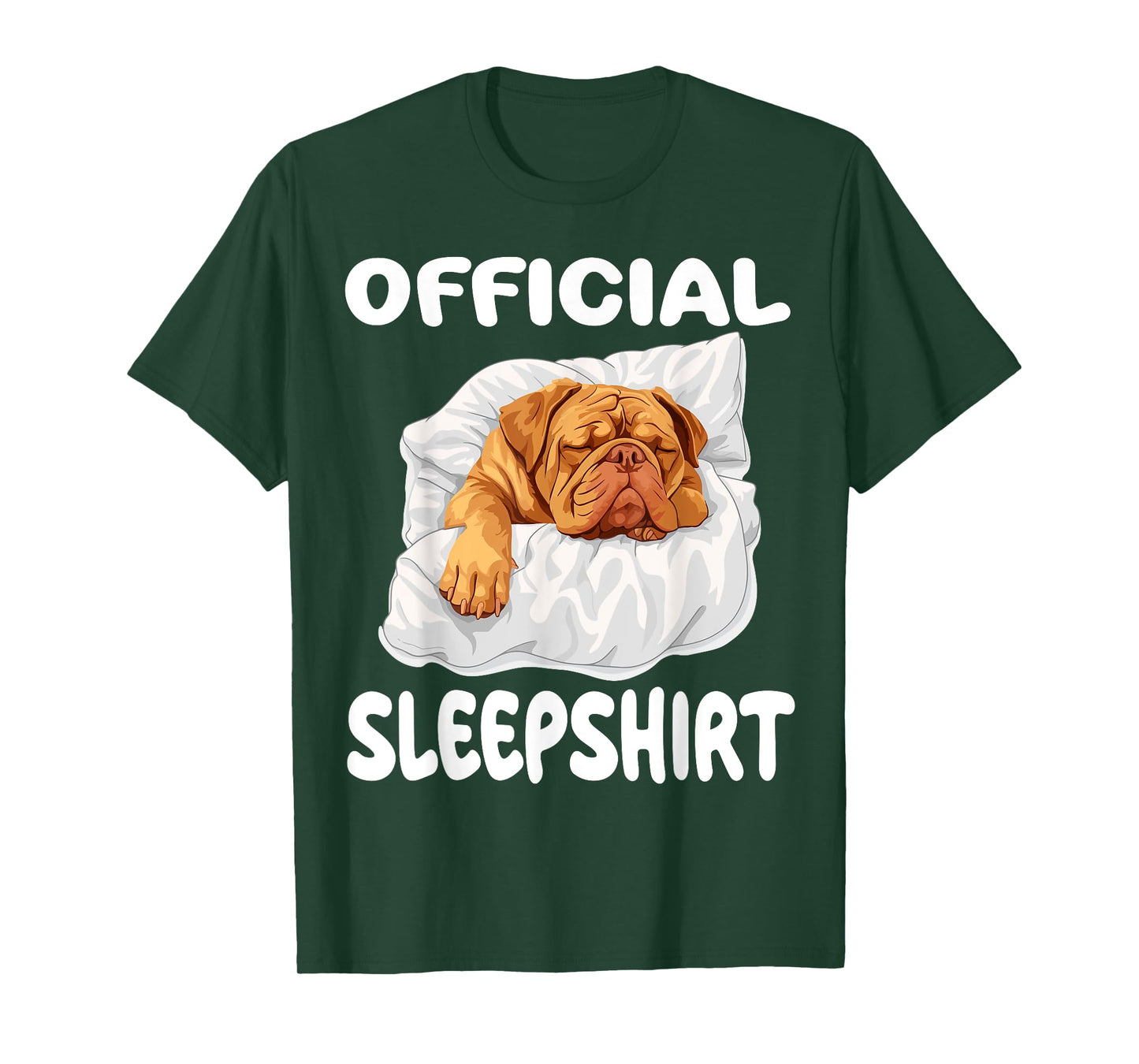 Dogue De Bordeaux Dog Official Sleepshirt Pajamas Nightgown T-Shirt