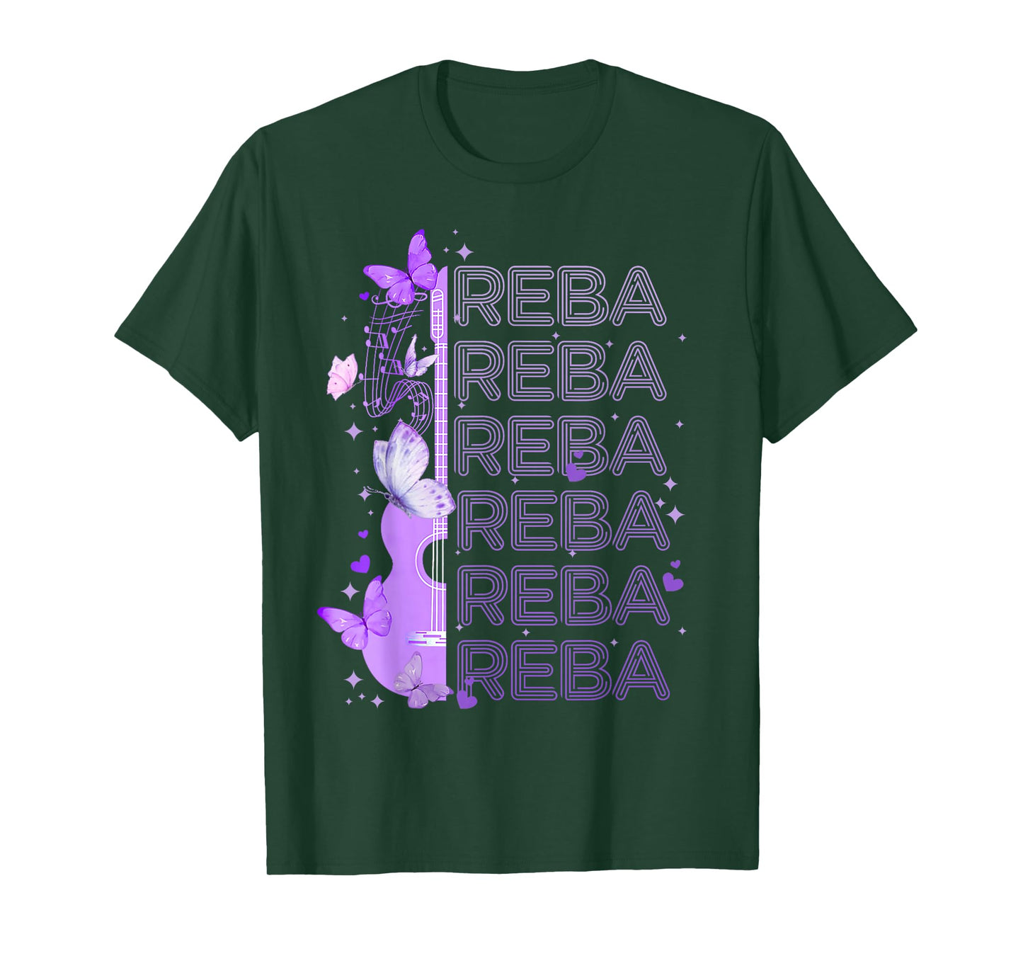 Vintage Reba Name Retro Style 70s 80s First For Men Women T-Shirt