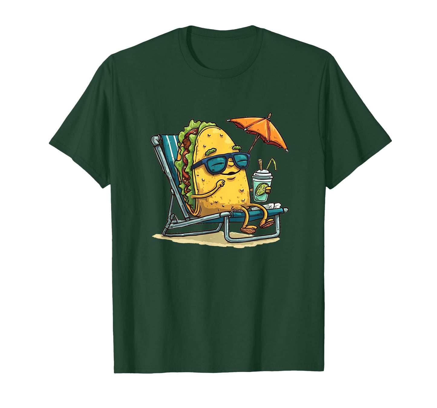 Happy Taco Holiday for Vacation and Sunglasses Lovers T-Shirt