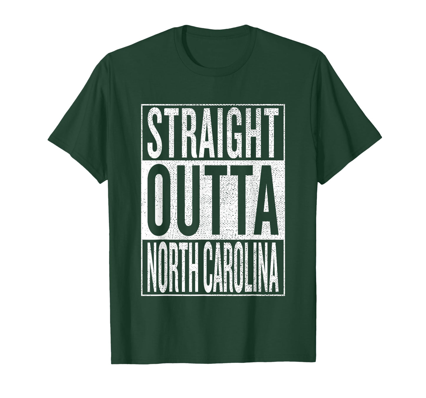 Straight outta North Carolina Travel & Gift Idea T-Shirt T-Shirt