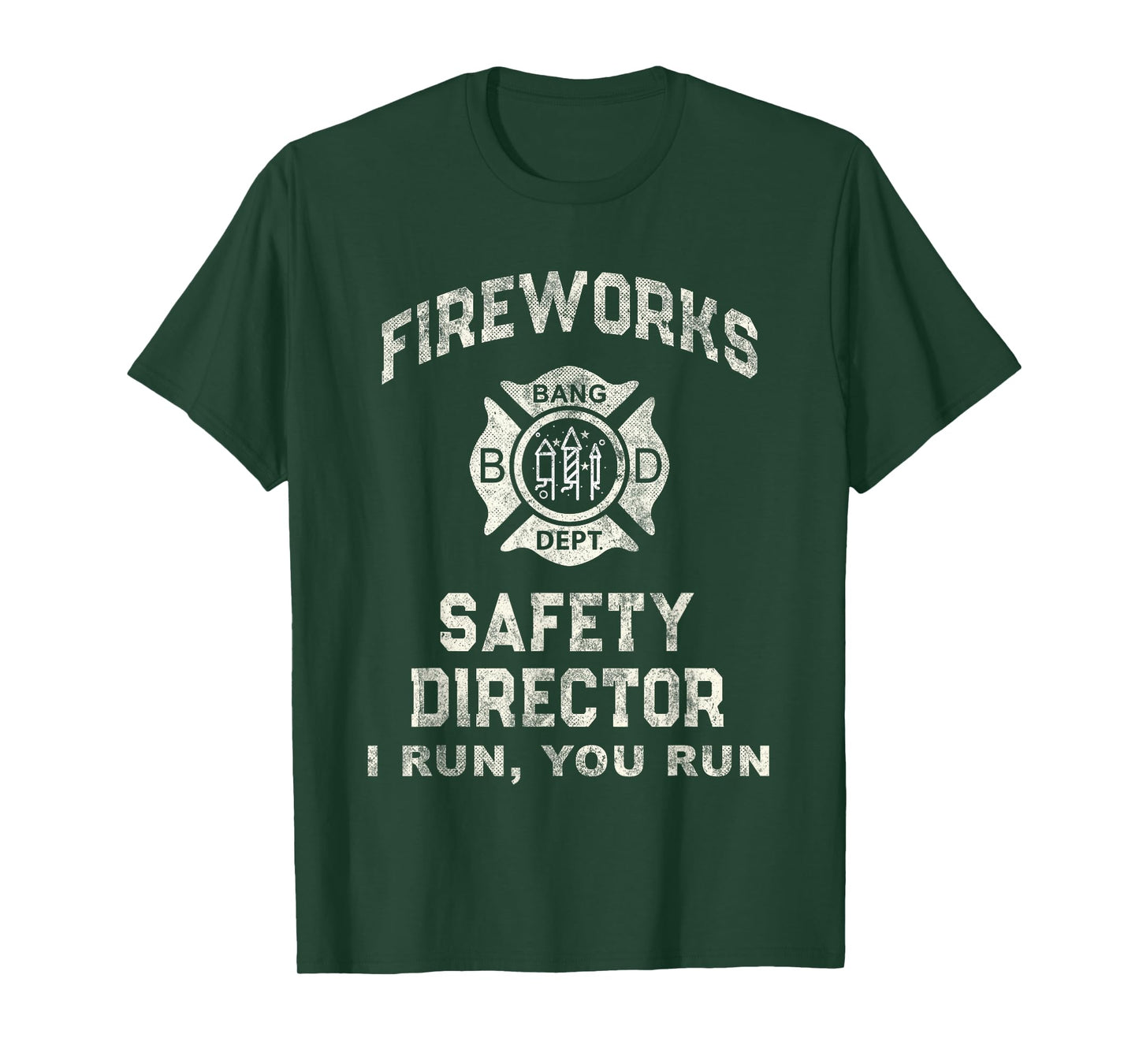 Funny Fireworks Safety Director New Year Eve Pyro Boom Squad T-Shirt