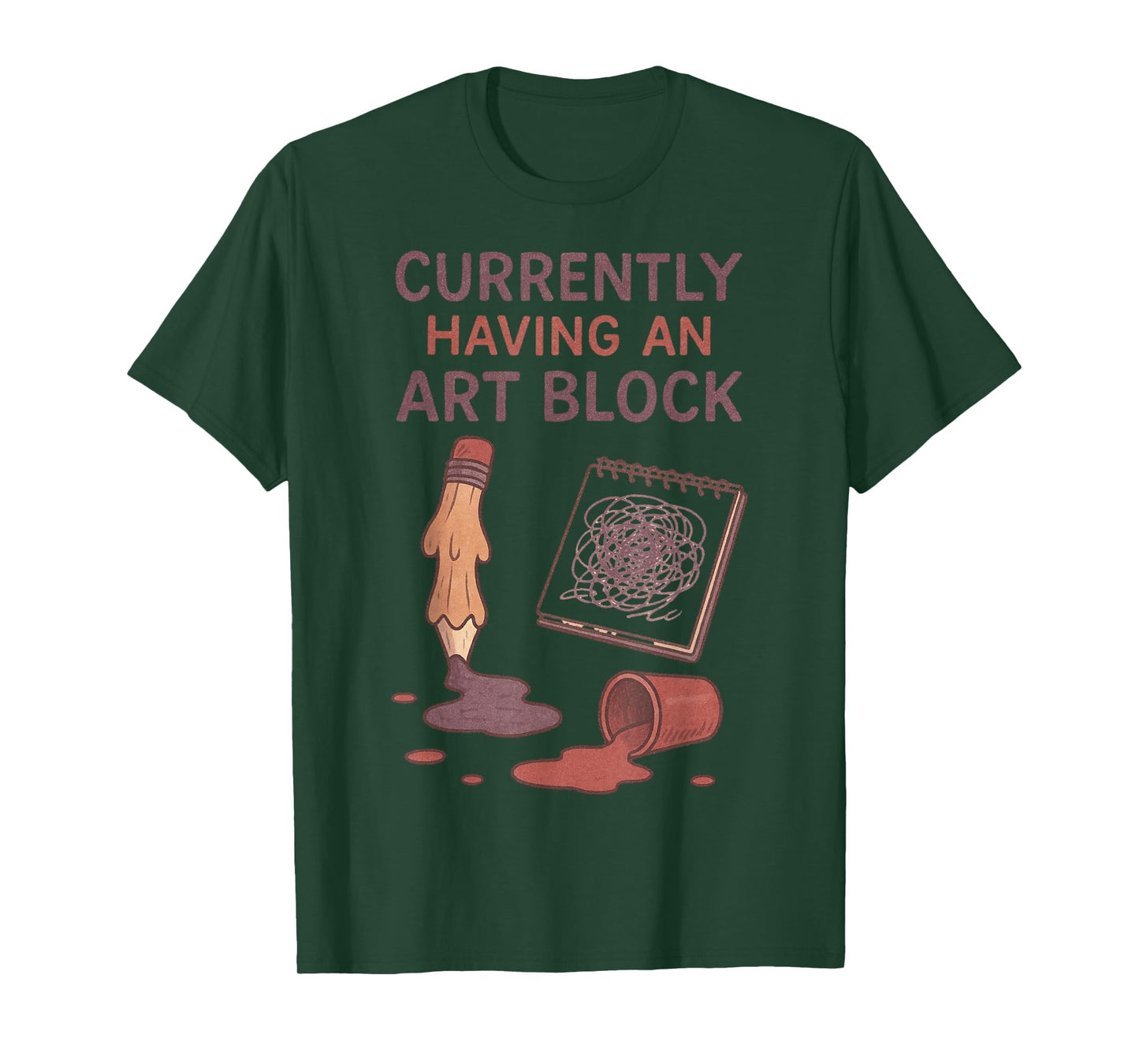 Funny Artist Currently Having an Art Block Creative Drawing T-Shirt