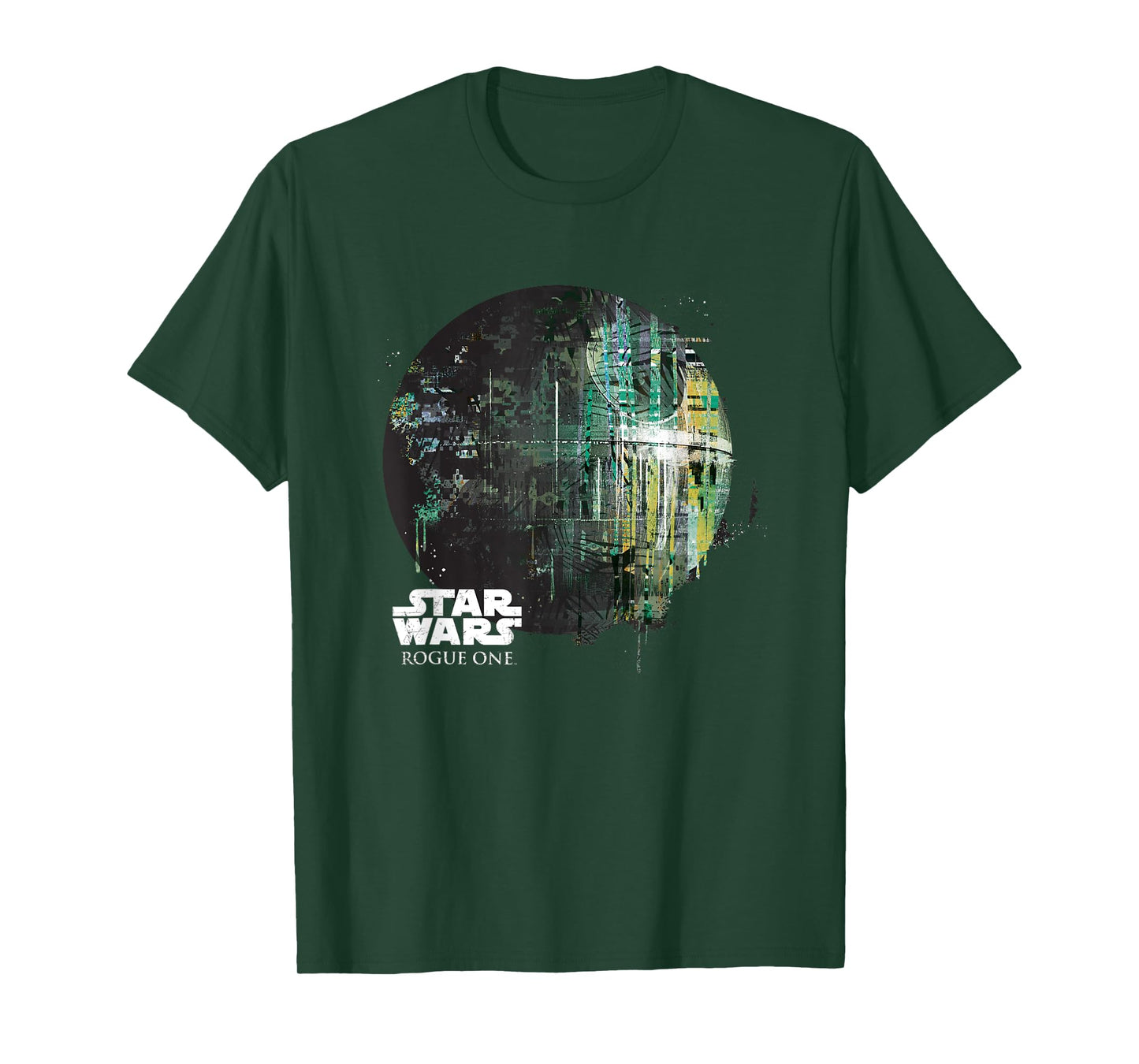 Star Wars Rogue One Epic Death Star Dripping Big Chest Logo T-Shirt