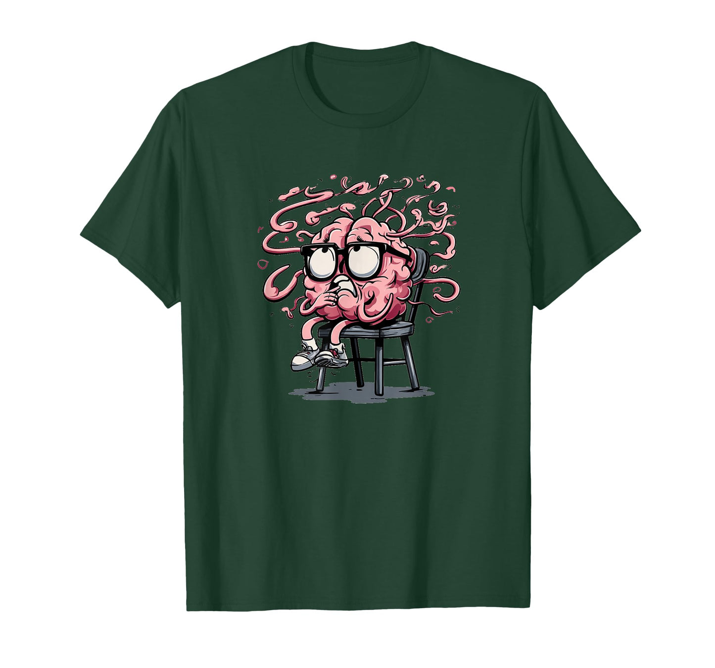 Funny Freaking Out Brain Look T-Shirt