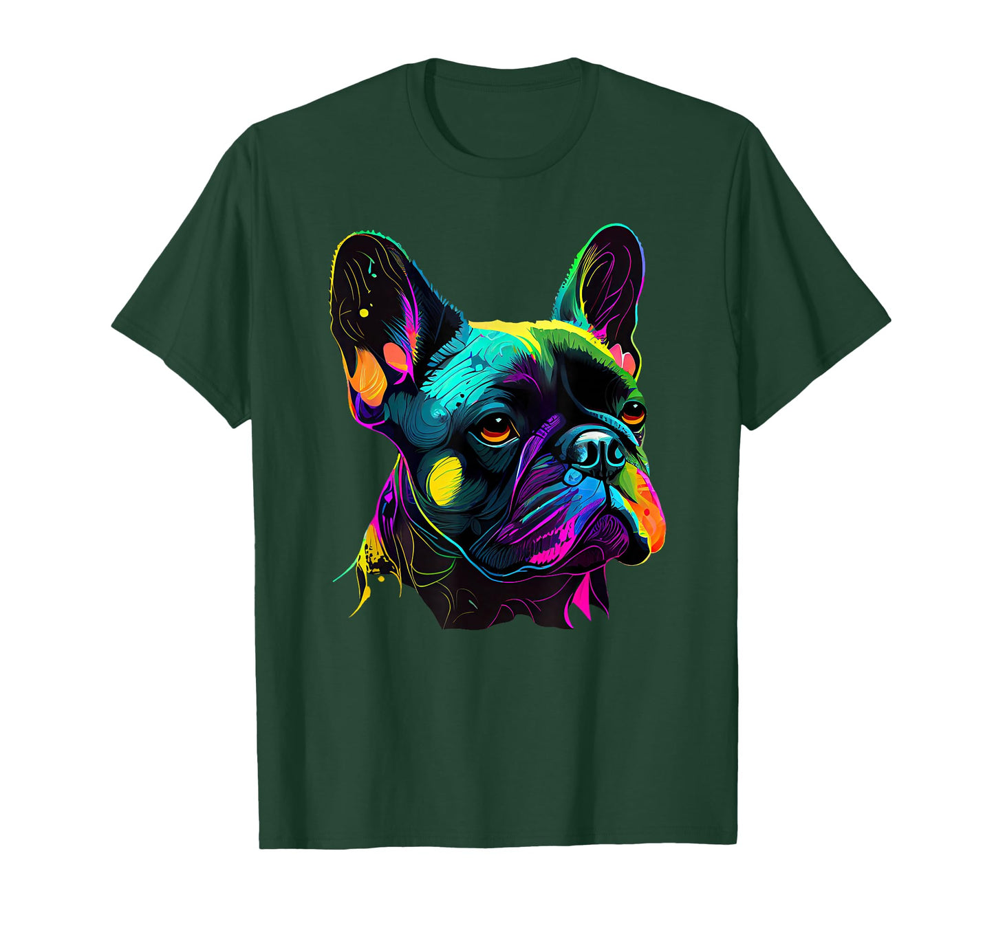 French Bulldog Pop Art Design Cute French Bulldog Lovers T-Shirt