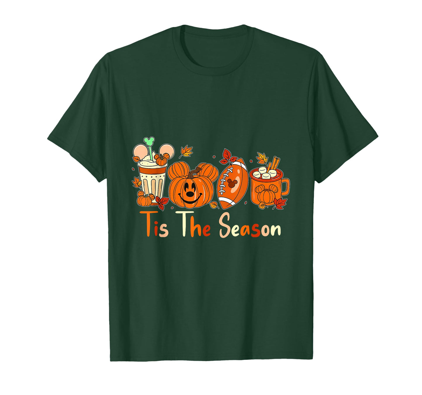 Tis The Season Fall Pumpkin Cute Autumn Halloween T-Shirt