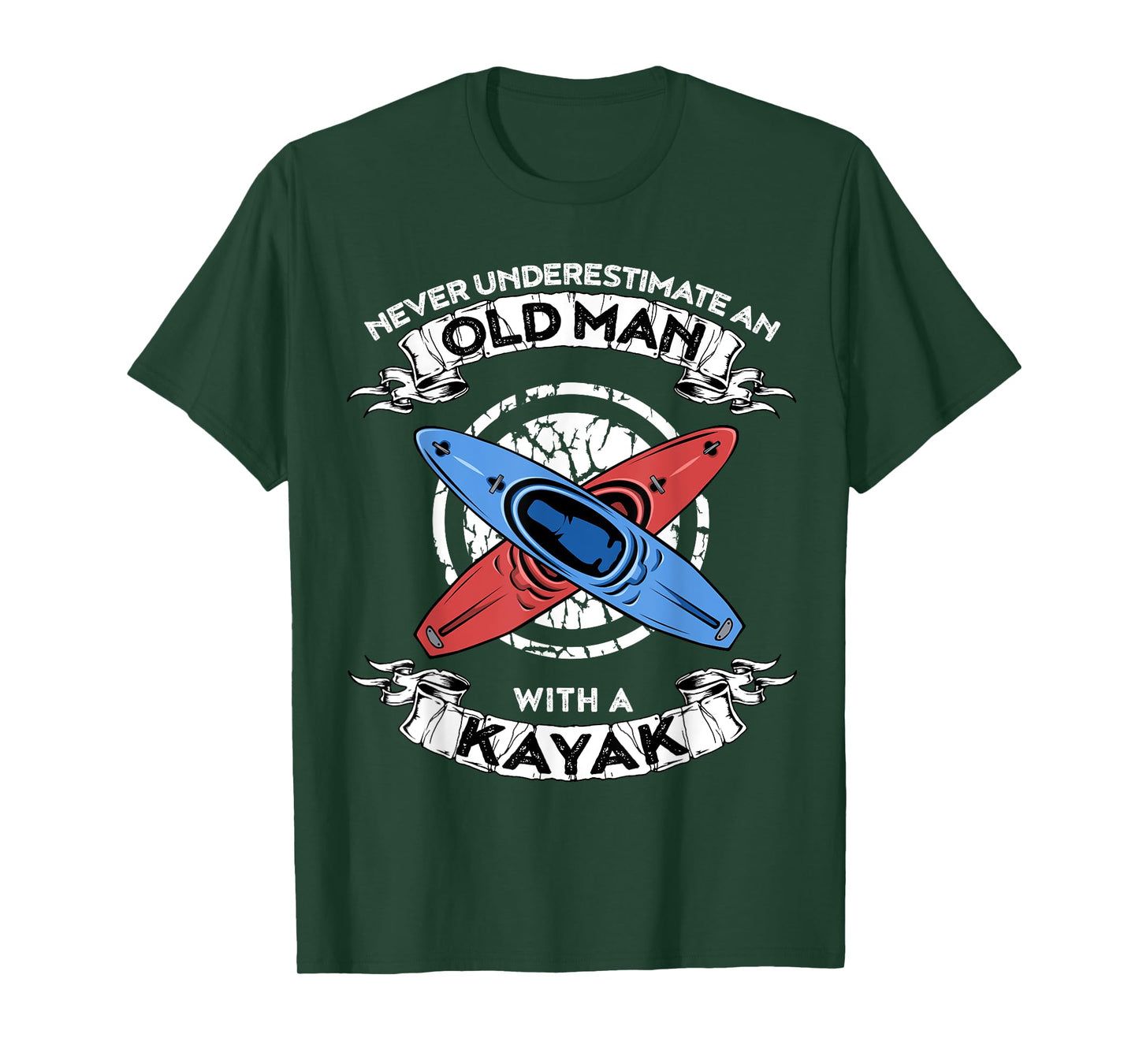 Never underestimate an old man with a kayak T-Shirt