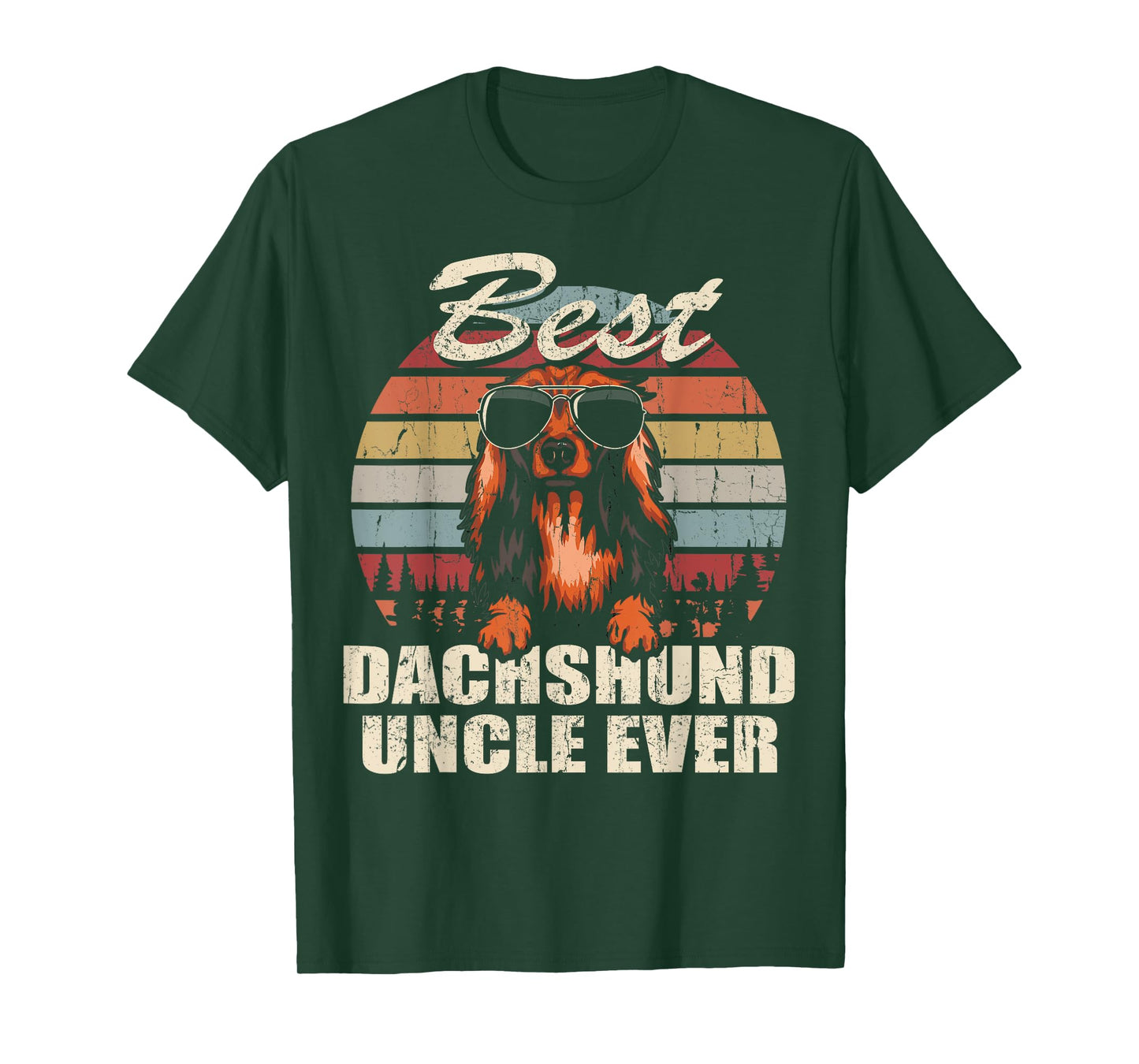 Best Dachshund Uncle Ever Funny Gift Father's Day For T-Shirt