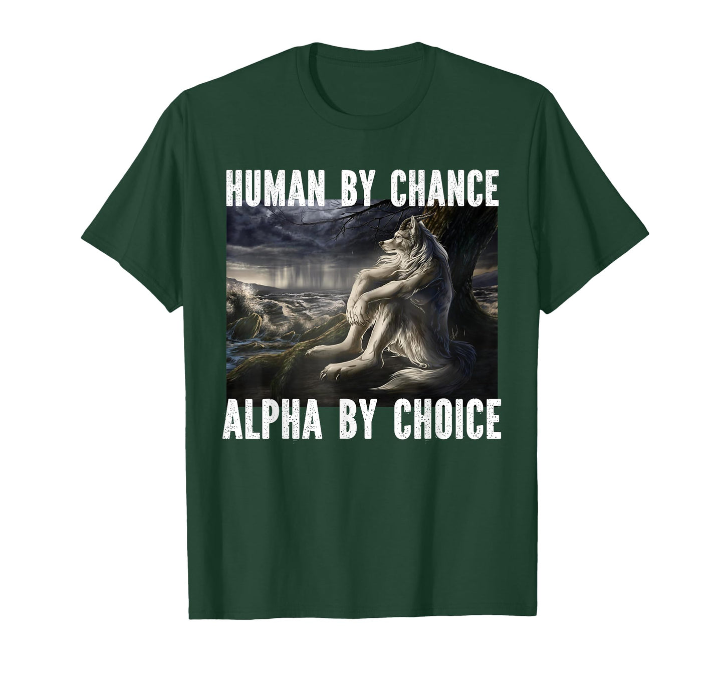 I Heart Werewolfs Alpha Funny Cringe Werewolf Wolf Meme T-Shirt