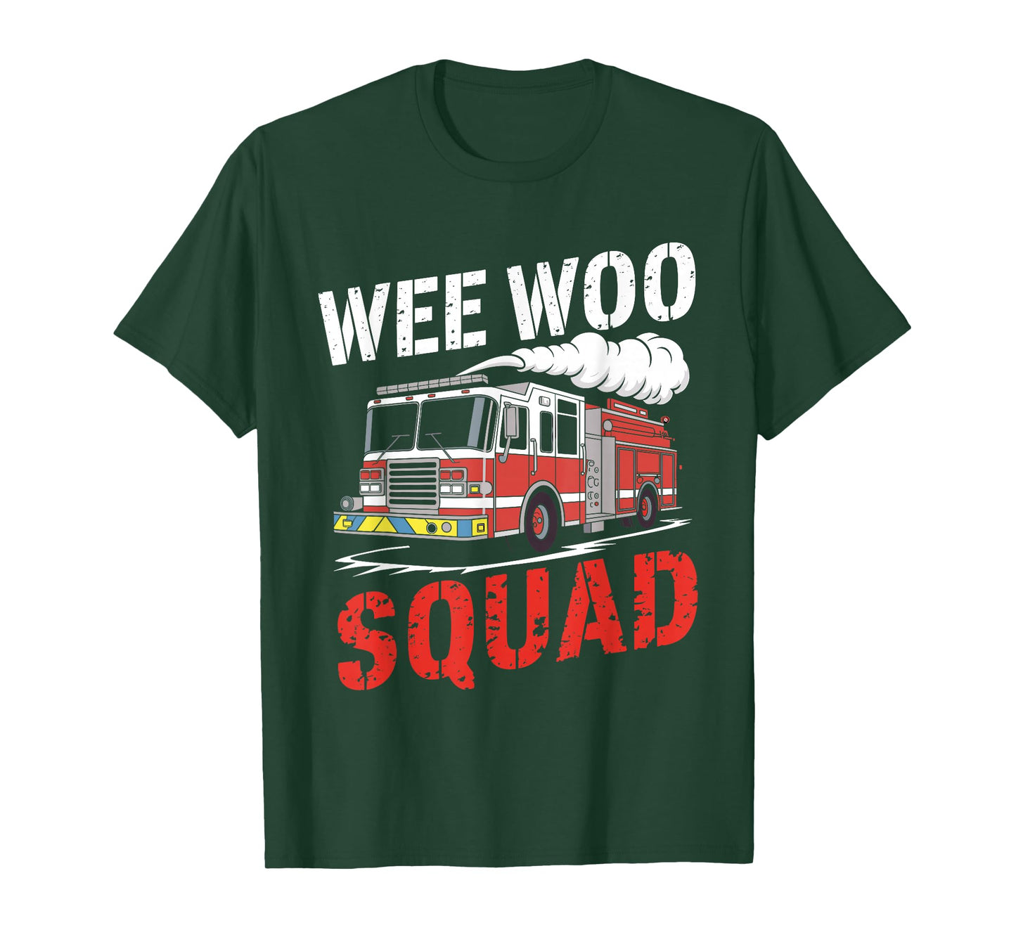 Wee Woo Squad Funny Firefighter Fire Truck Fireman Men Women T-Shirt