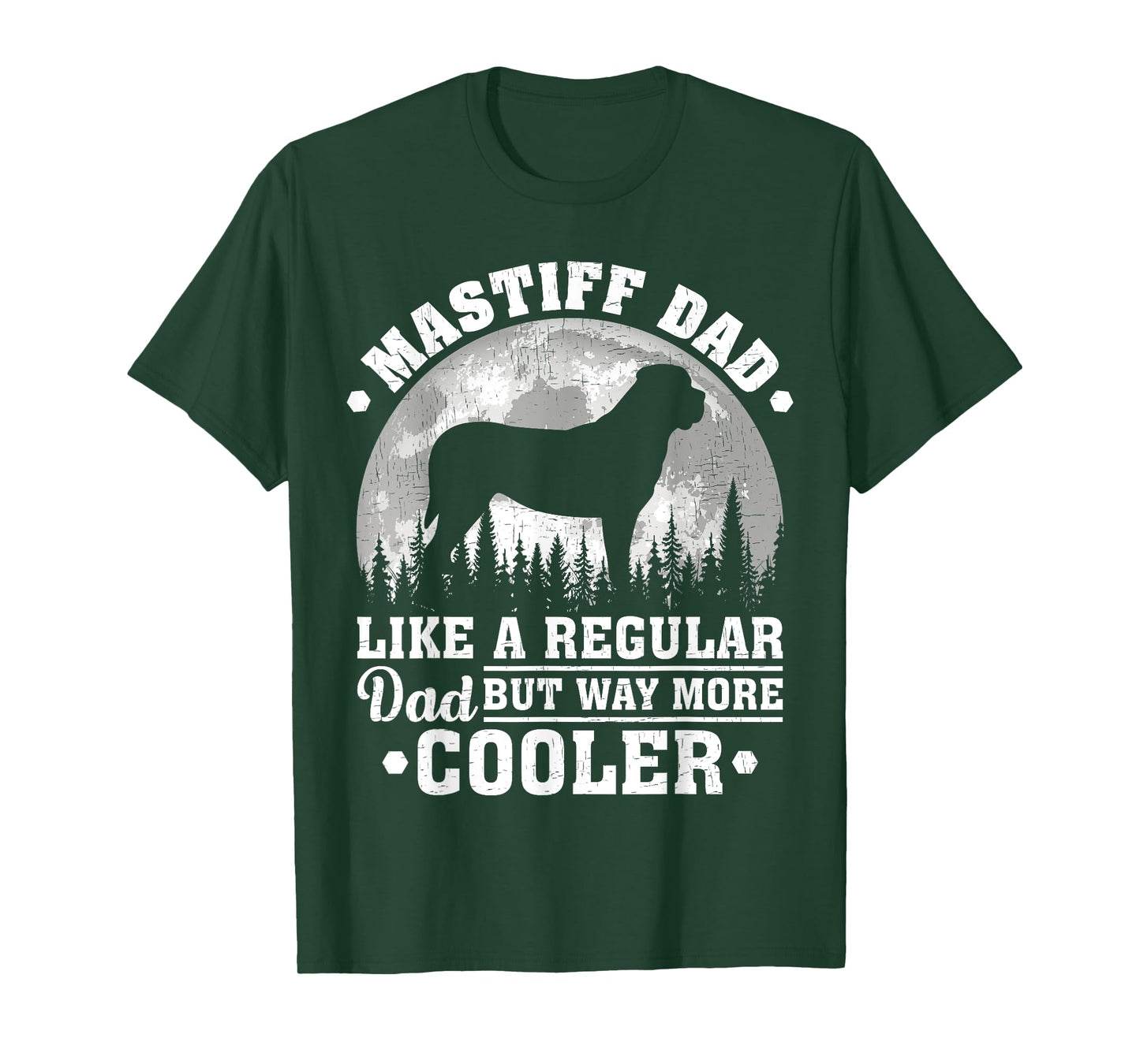 Mastiff Dad Like A Regular Dad Funny Mastiff Dog Fathers Day T-Shirt for Men