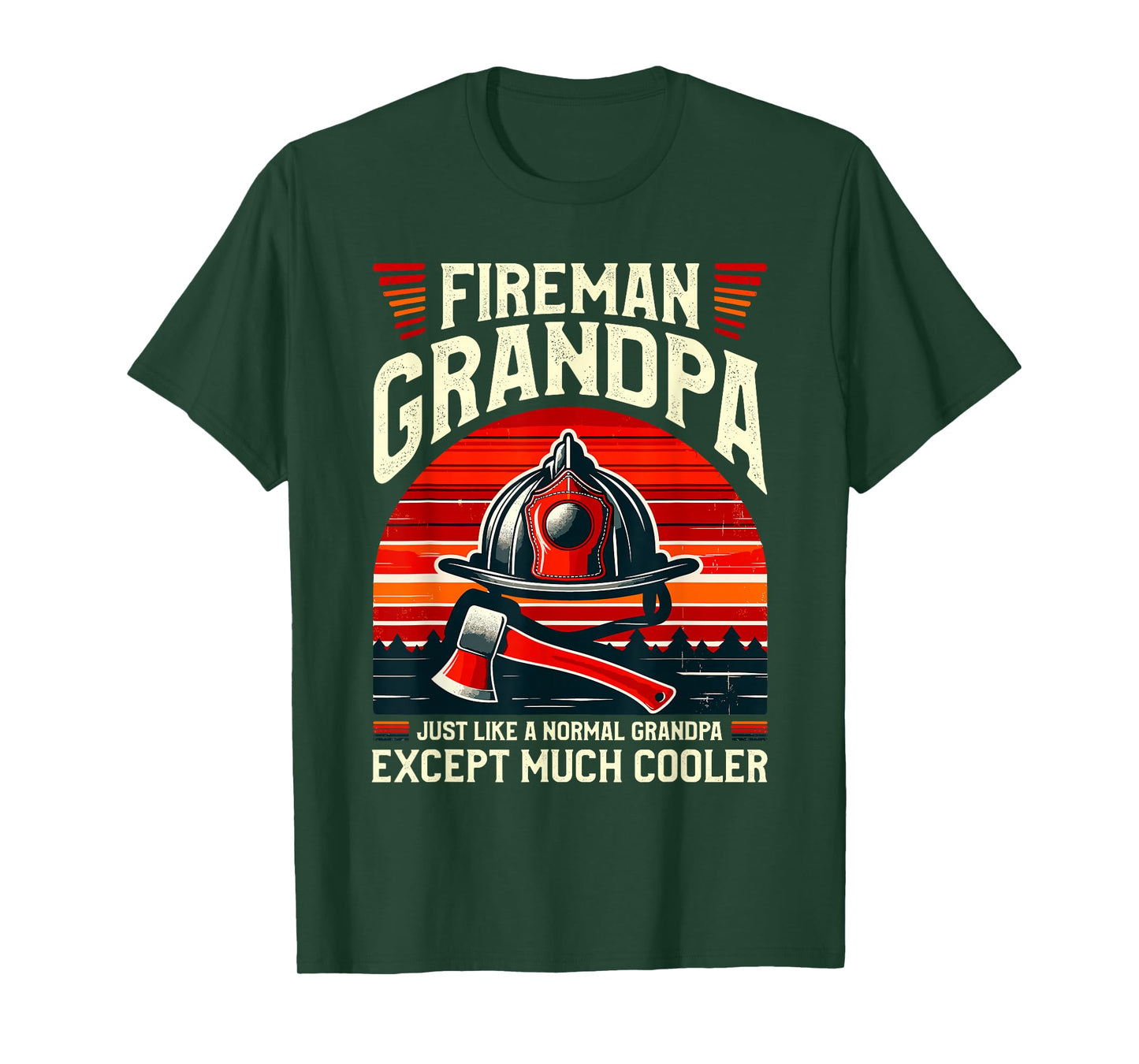 Fireman Grandpa Fireman Grandfather T-Shirt